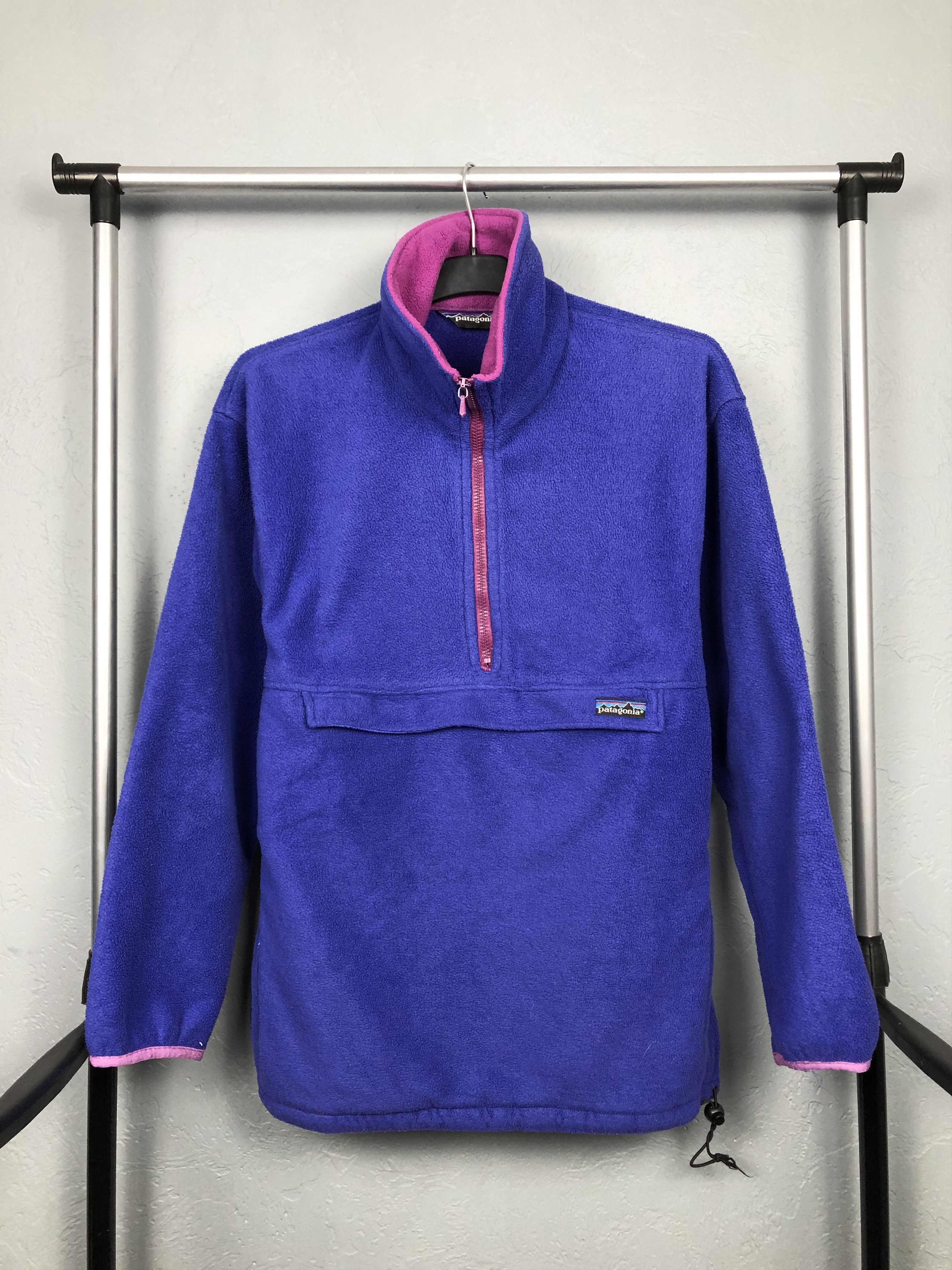 image of Patagonia Synchilla Fleece Anorak Jacket Fleece in Blue, Men's (Size Large)