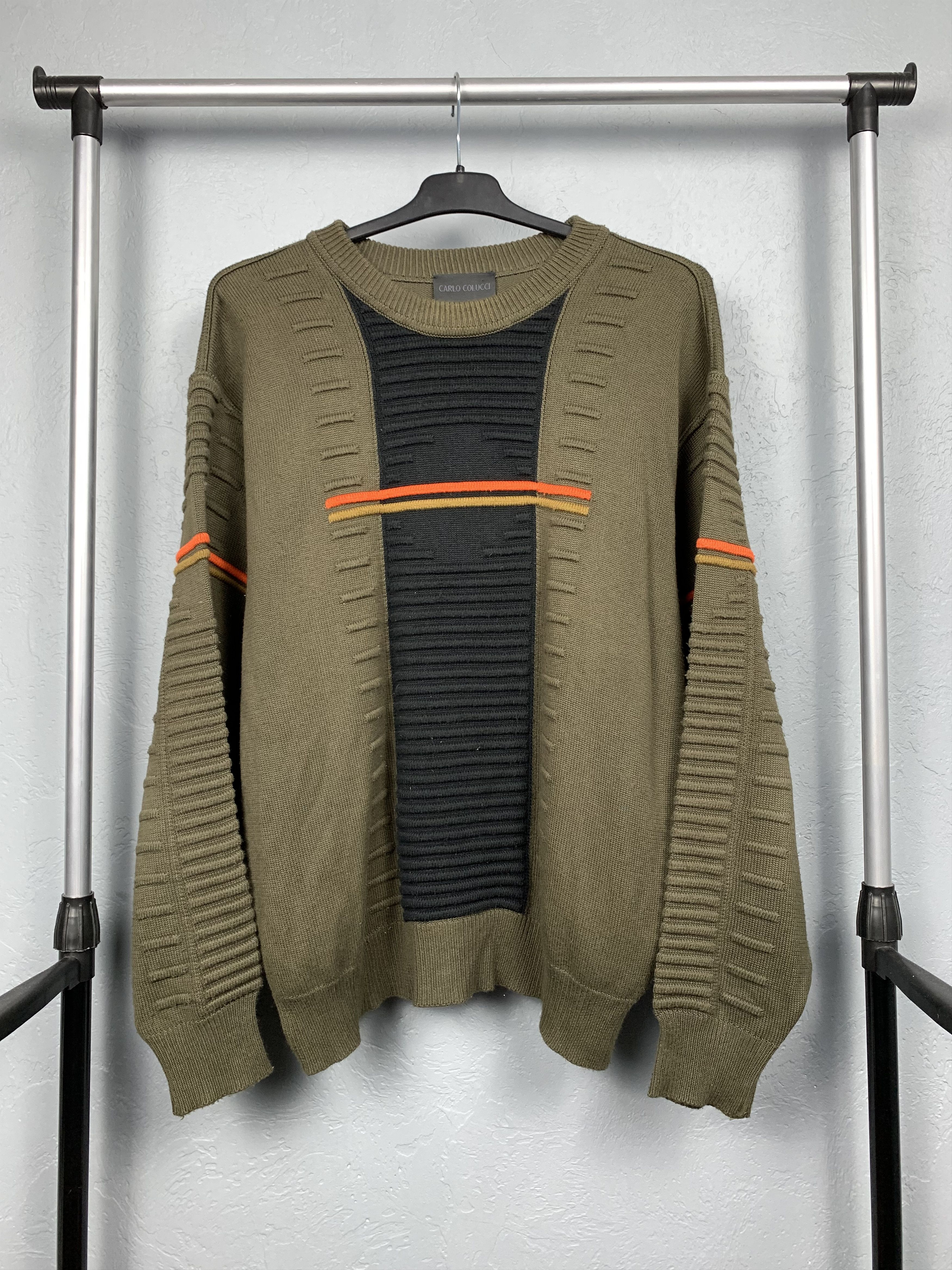 Carlo Colucci Carlo Colucci Vintage Mens Cotton Knit Sweater Size US M / EU 48-50 / 2 - 1 Thumbnail