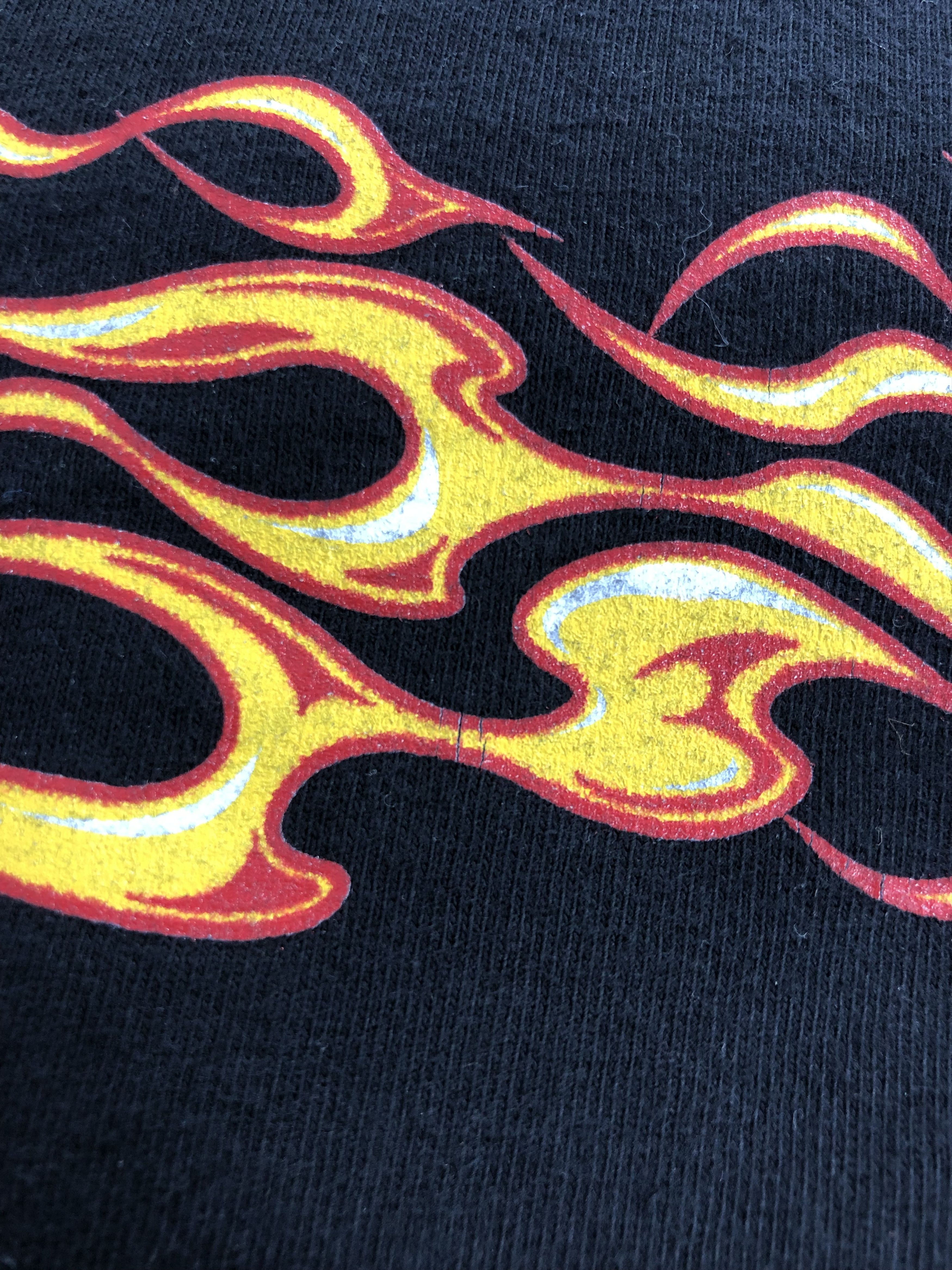 Harley Davidson Vintage 2000 Harley Davidson Flames (3D Emblem Racing) Size US XL / EU 56 / 4 - 4 Thumbnail