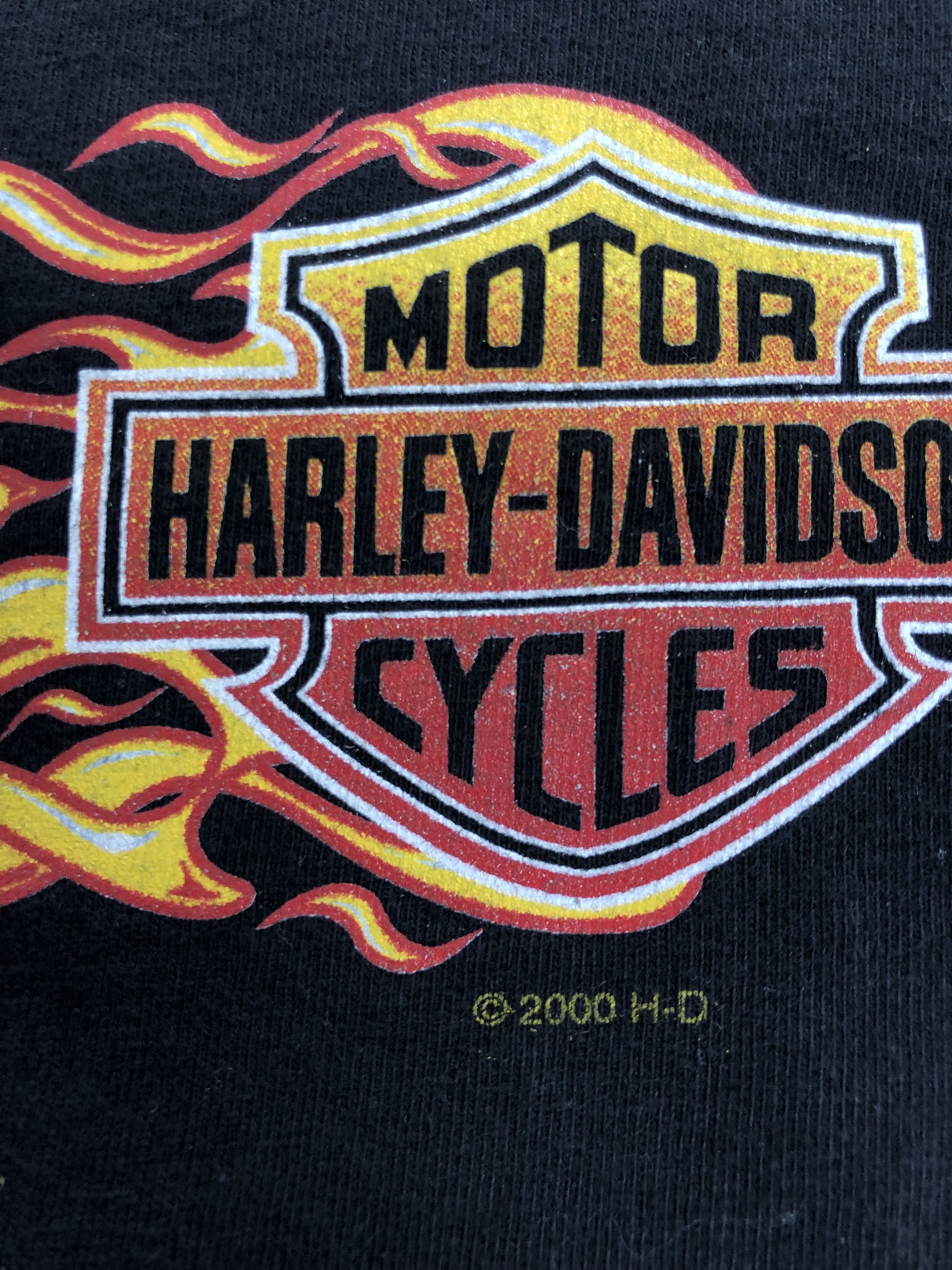 Harley Davidson Vintage 2000 Harley Davidson Flames (3D Emblem Racing) Size US XL / EU 56 / 4 - 5 Thumbnail