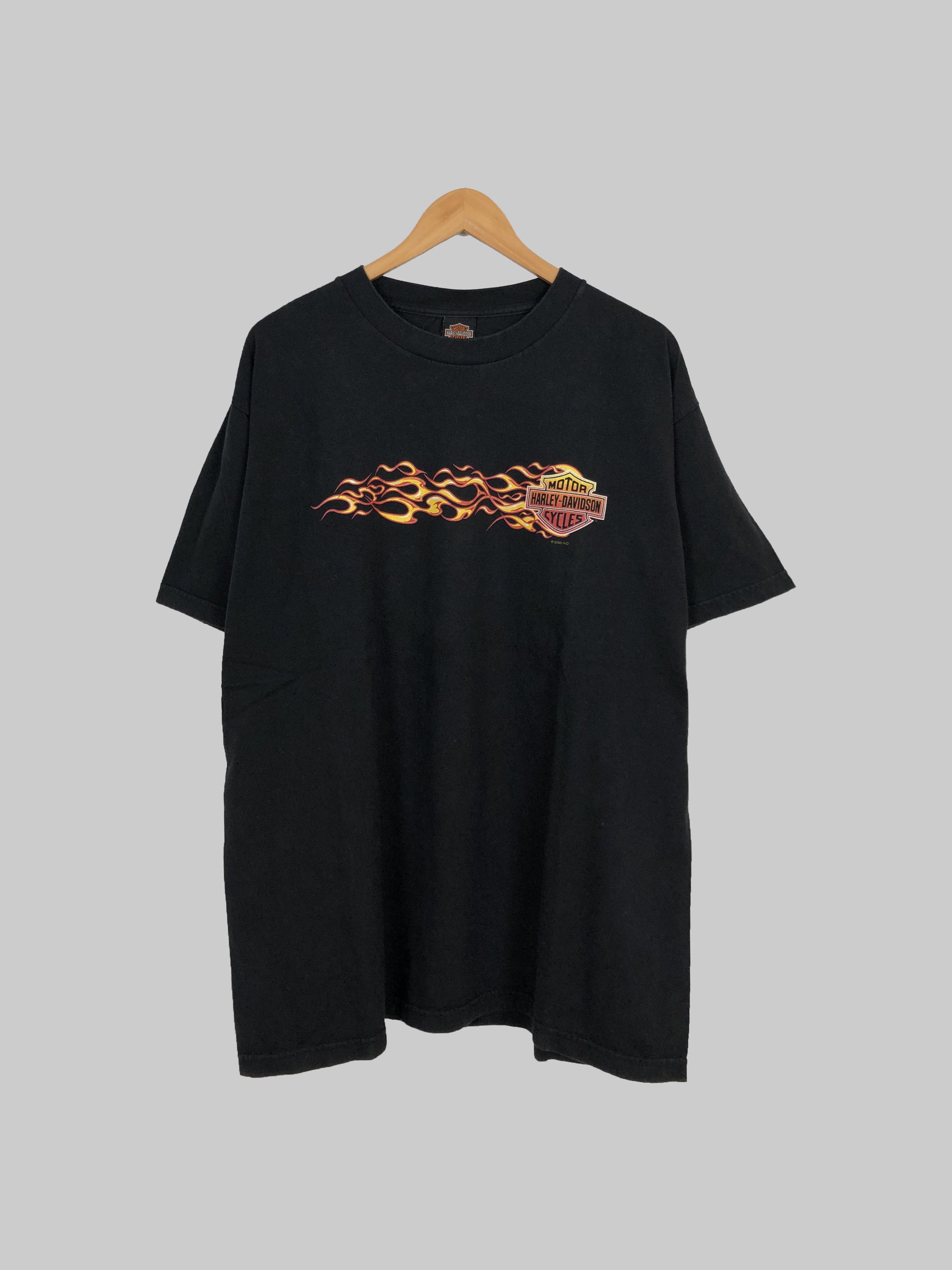 Harley Davidson Vintage 2000 Harley Davidson Flames (3D Emblem Racing) Size US XL / EU 56 / 4 - 1 Thumbnail