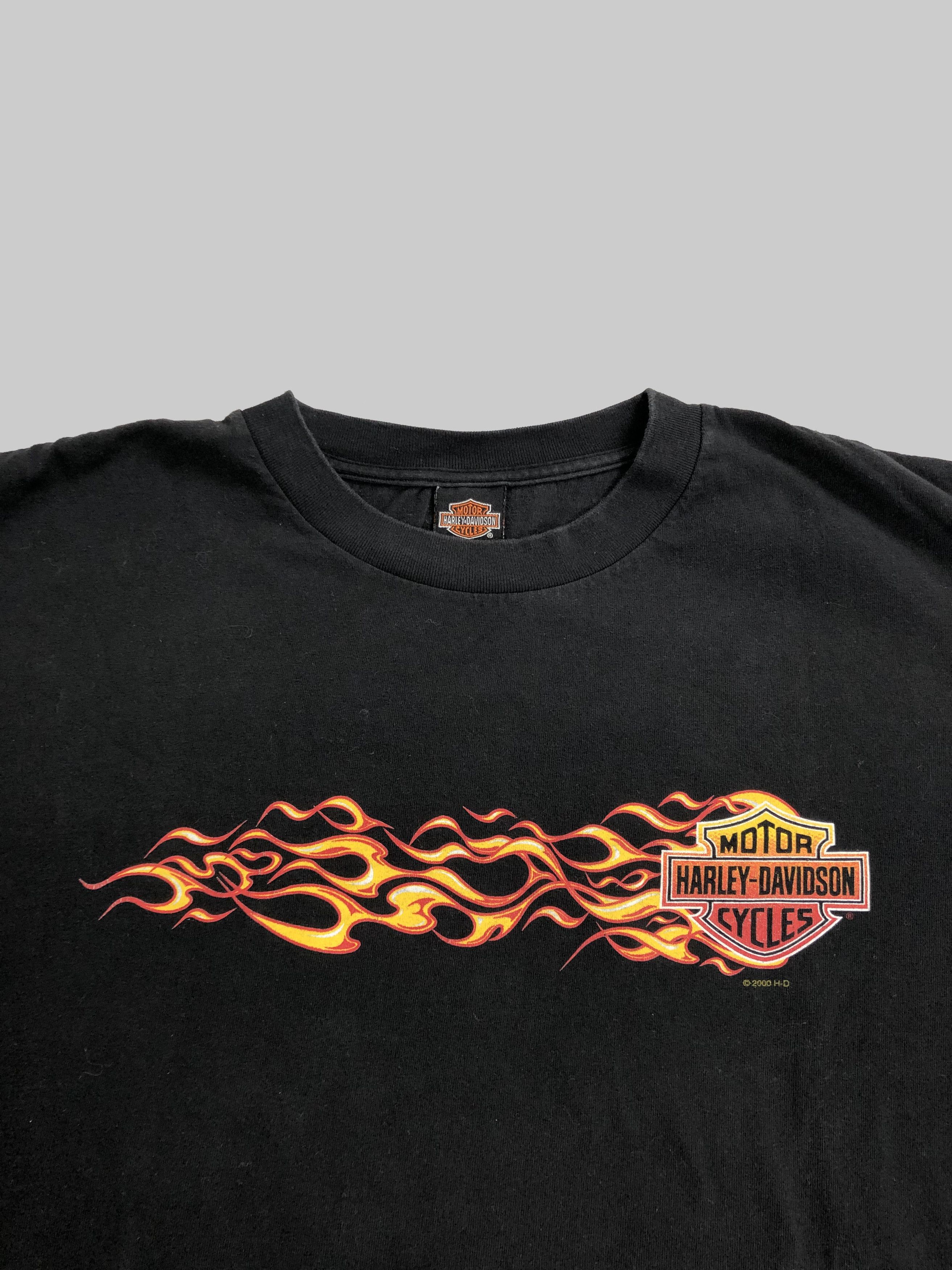 Harley Davidson Vintage 2000 Harley Davidson Flames (3D Emblem Racing) Size US XL / EU 56 / 4 - 3 Thumbnail