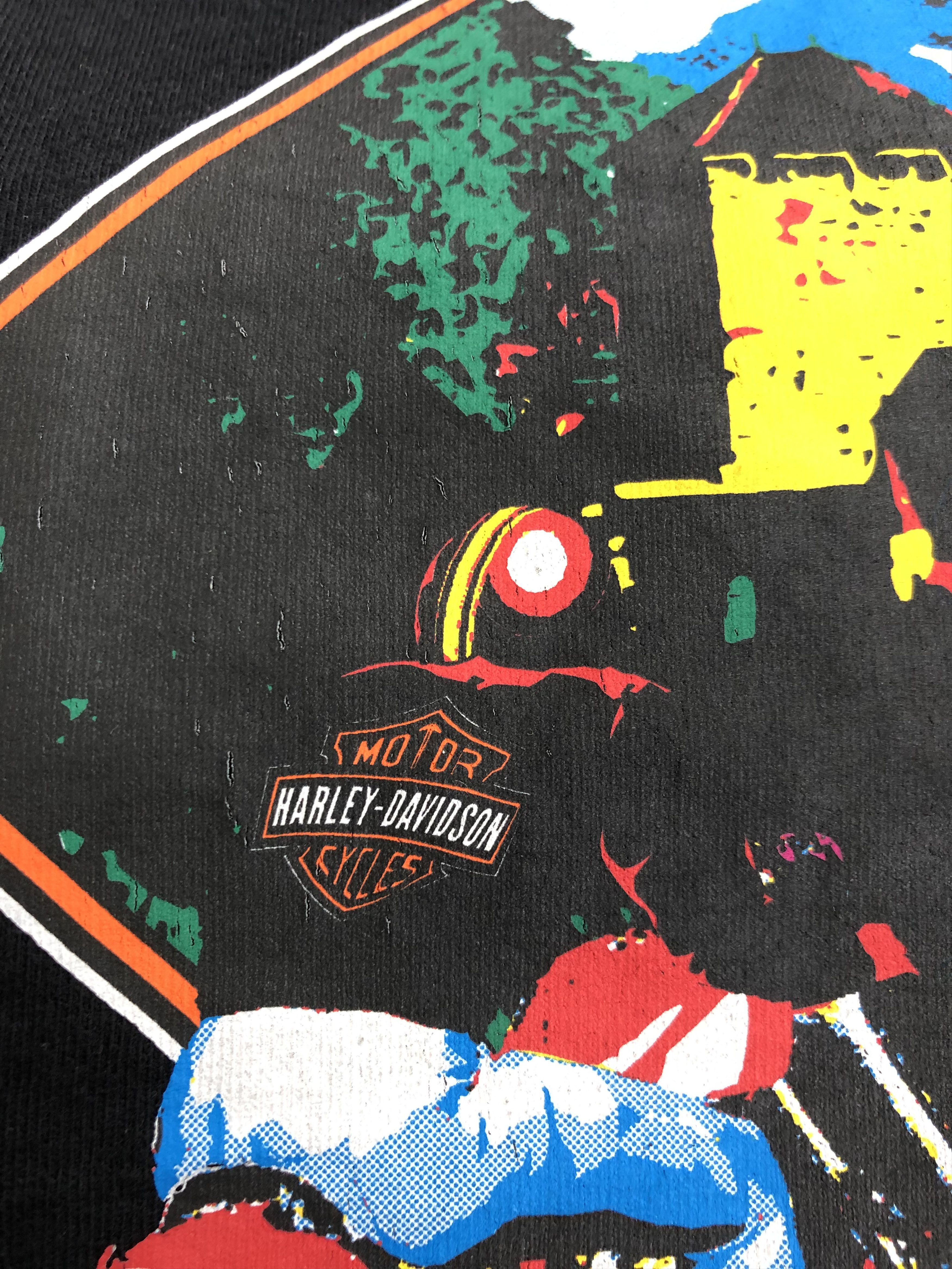 Harley Davidson Vintage 2000 Harley Davidson Flames (3D Emblem Racing) Size US XL / EU 56 / 4 - 9 Thumbnail