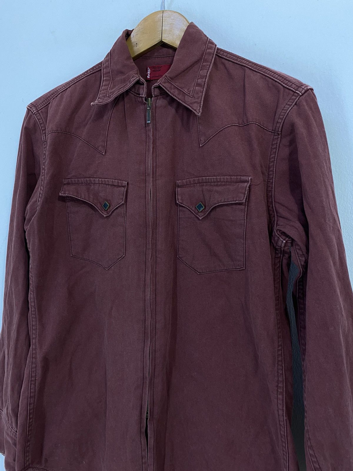 Levi's × Levi's Vintage Clothing Vintage Levi’s Western Chambray Zipper Shirt Design Size US M / EU 48-50 / 2 - 5 Thumbnail