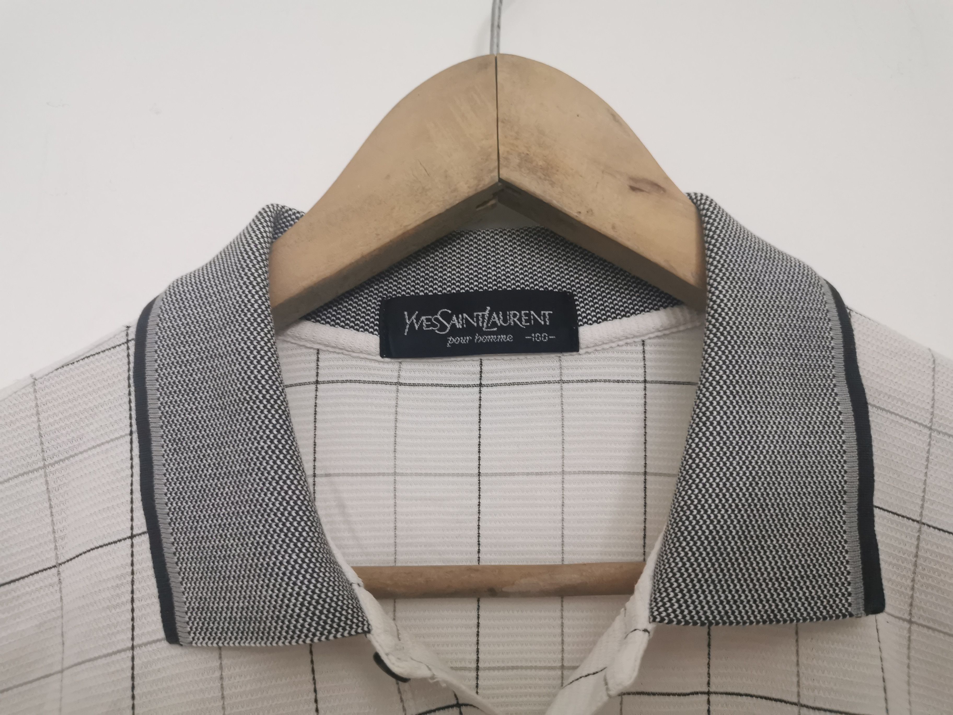Vintage × Yves Saint Laurent Vintage YSL Yves Saint Laurent Small Logo Pocket Shirt Size US L / EU 52-54 / 3 - 3 Thumbnail