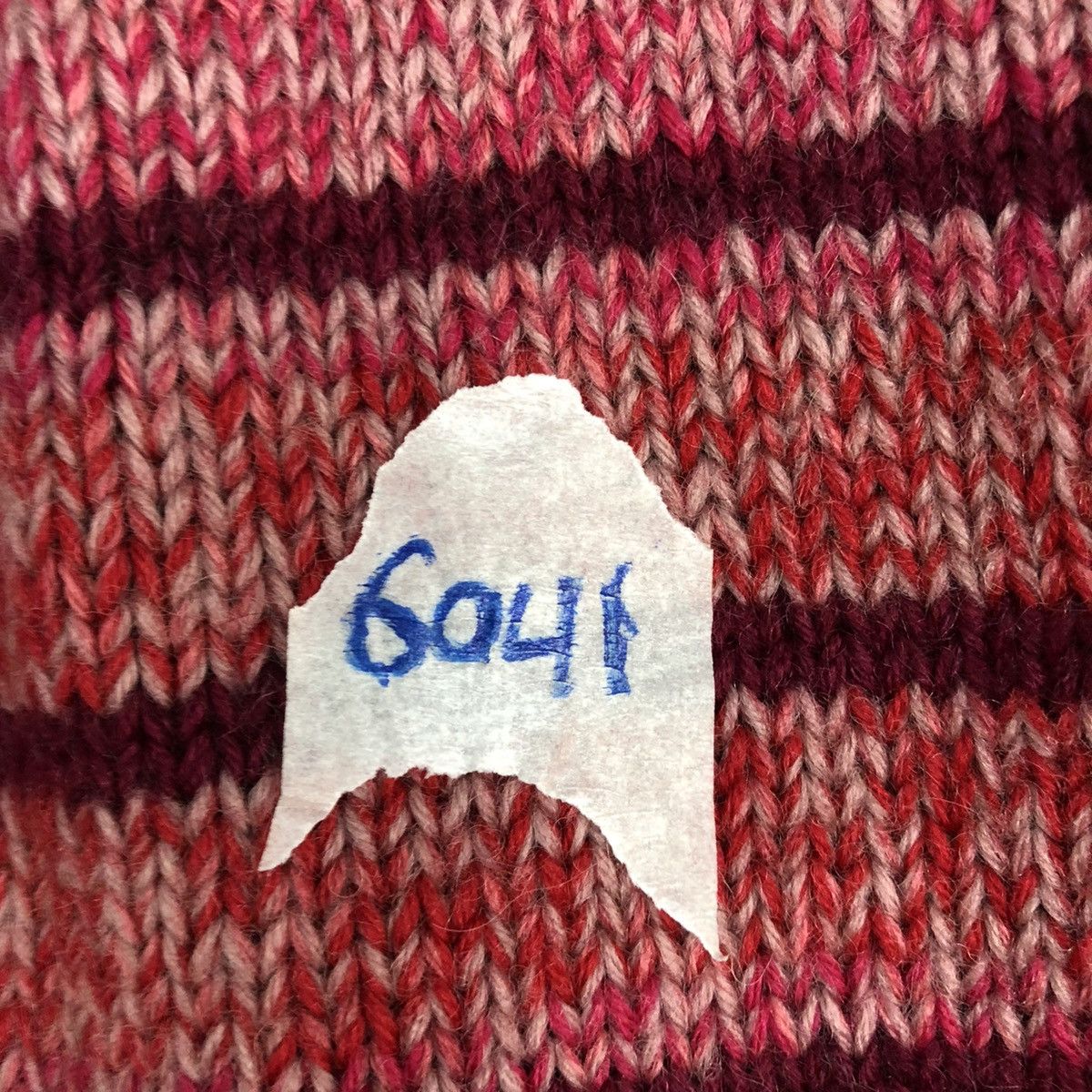 Homespun Knitwear DL Japan Brand Stripe Maroon Knit Vest #6041 Size US S / EU 44-46 / 1 - 8 Thumbnail