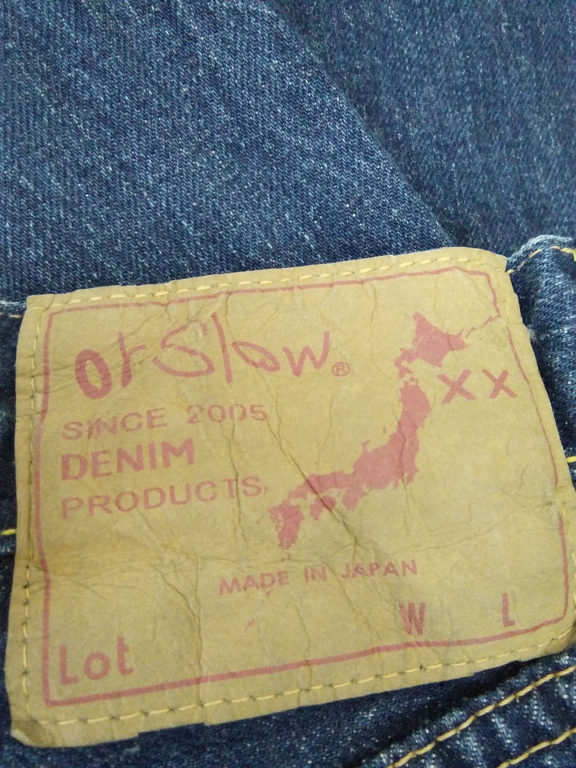 Orslow ORSLOW 105 DENIM SELVEDGE JAPAN 2 YEAR WASH MODEL (A738) w29 Size US 29 - 4 Thumbnail