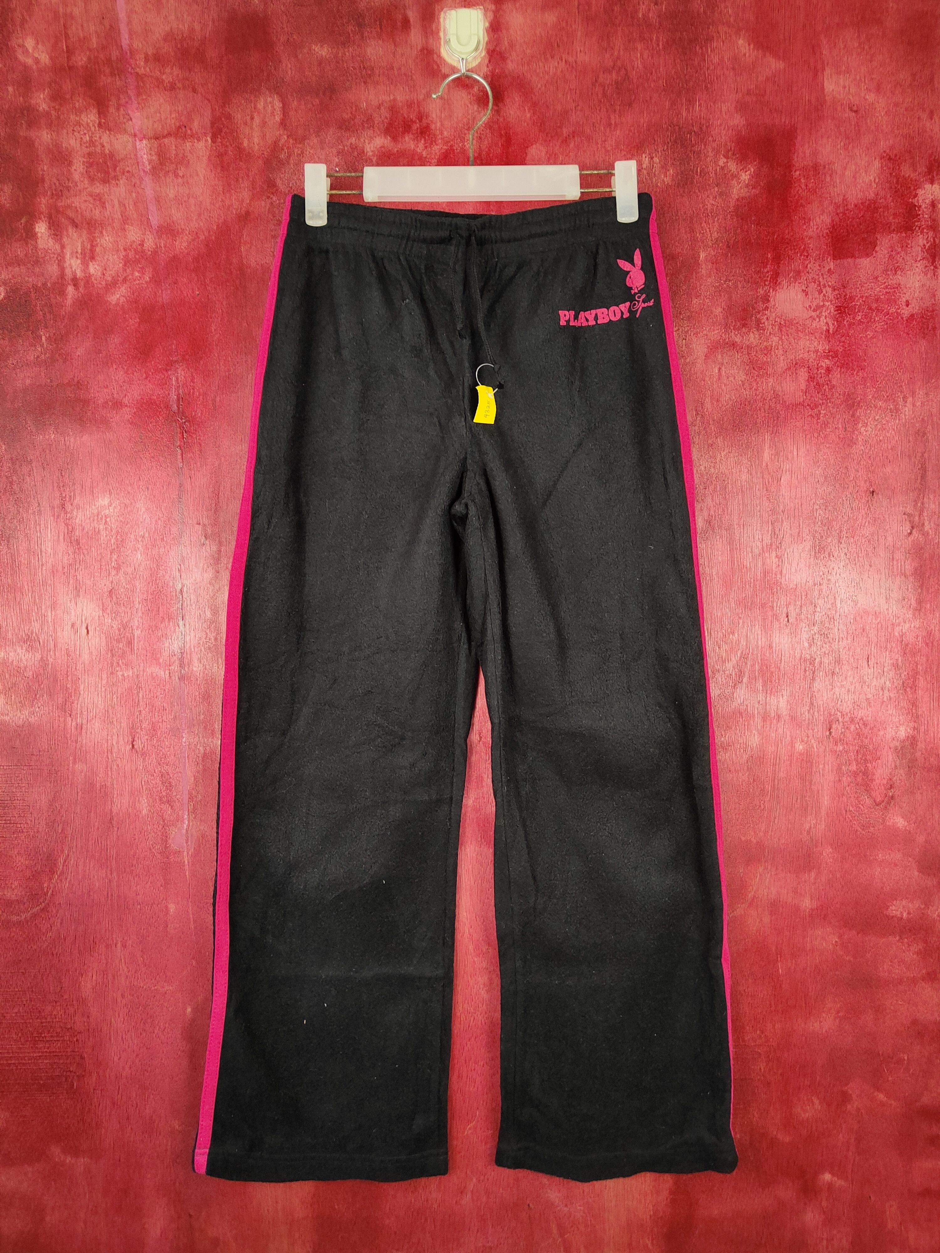 Japanese Brand × Playboy × Vintage DL Playboy Sport black jogger pant #S350 Size 27" / US 4 / IT 40 - 1 Thumbnail