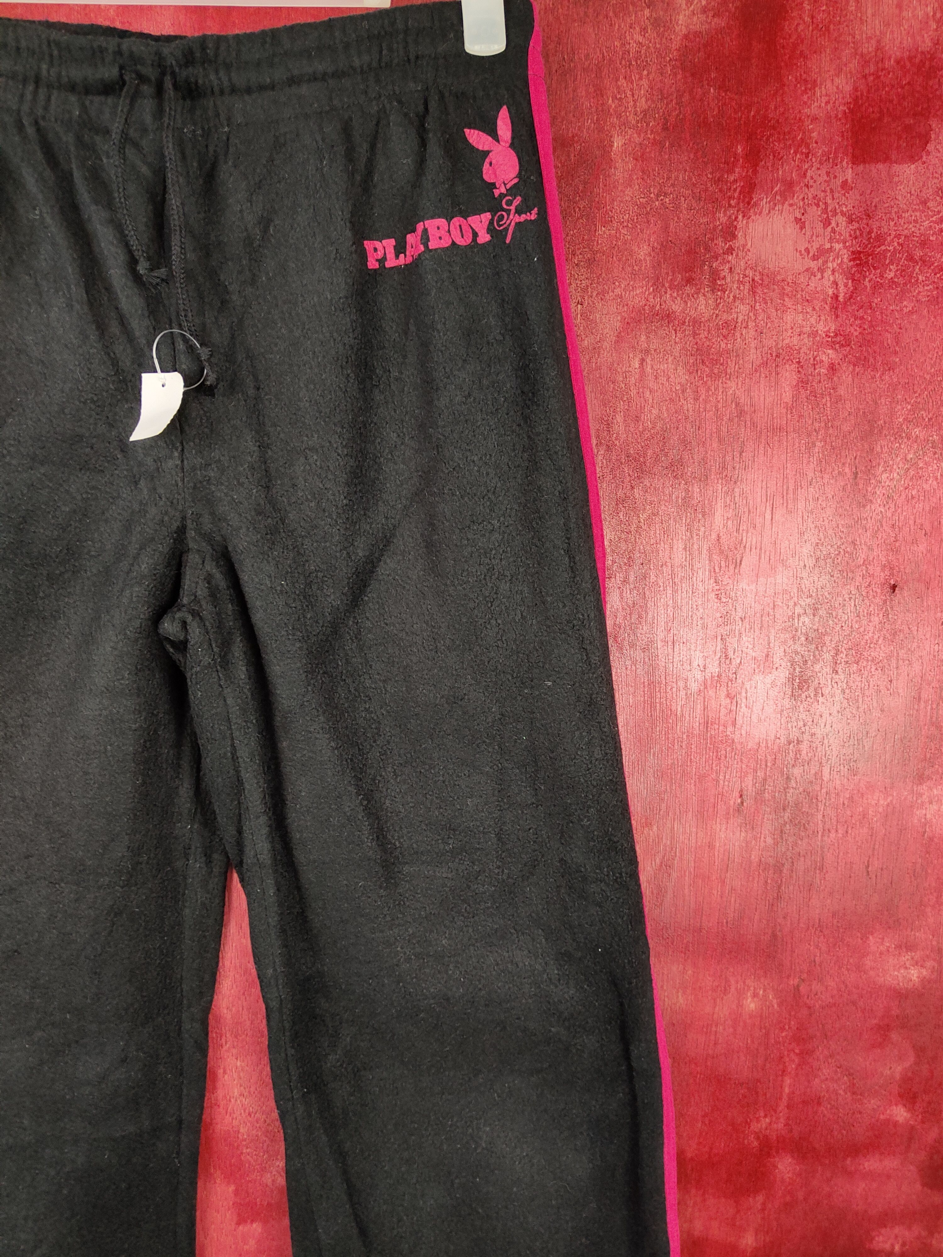 Japanese Brand × Playboy × Vintage DL Playboy Sport black jogger pant #S350 Size 27" / US 4 / IT 40 - 6 Thumbnail