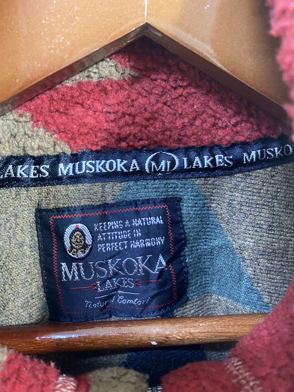 Native Muskoka Lakes Sherpa Sweatshirt Half Zipper Native Design Size US M / EU 48-50 / 2 - 6 Thumbnail