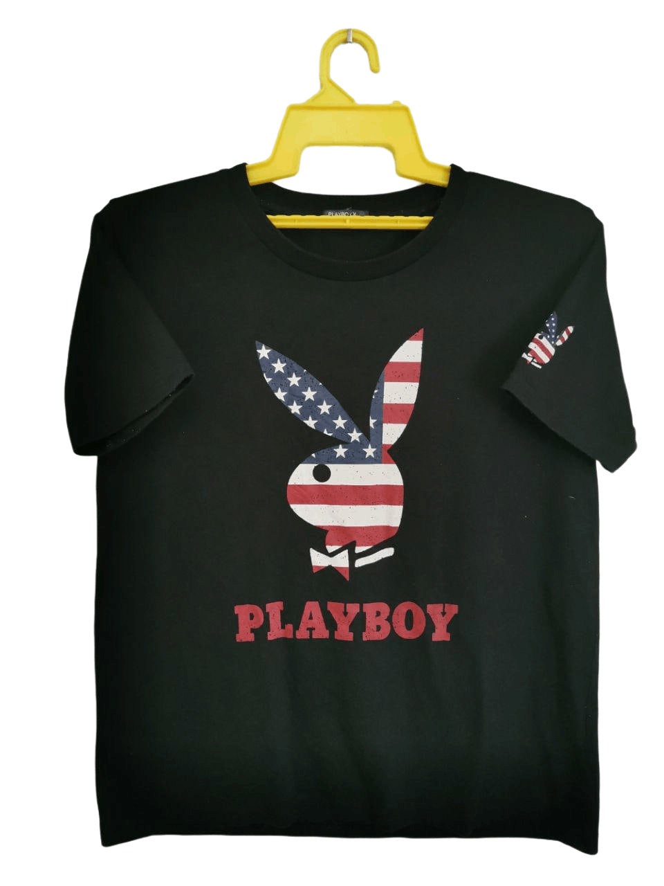 Designer × Playboy × Vintage Playboy Big Logo USA Flag America Flag Rare Design Size US L / EU 52-54 / 3 - 1 Thumbnail