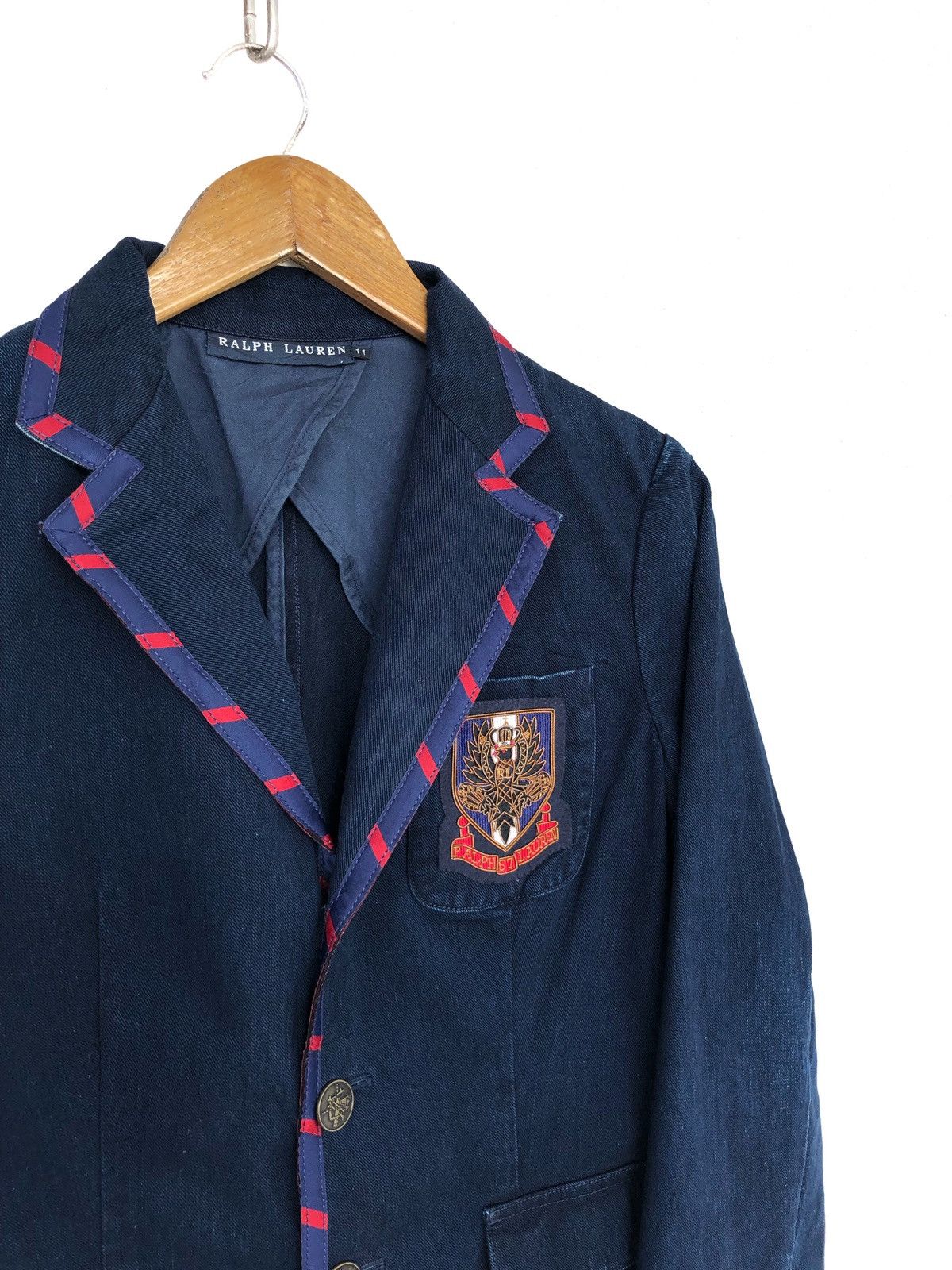 Polo Ralph Lauren Ralph Lauren Royal Patch Indigo Denim Coat Jacket Size US XS / EU 42 / 0 - 1 Thumbnail