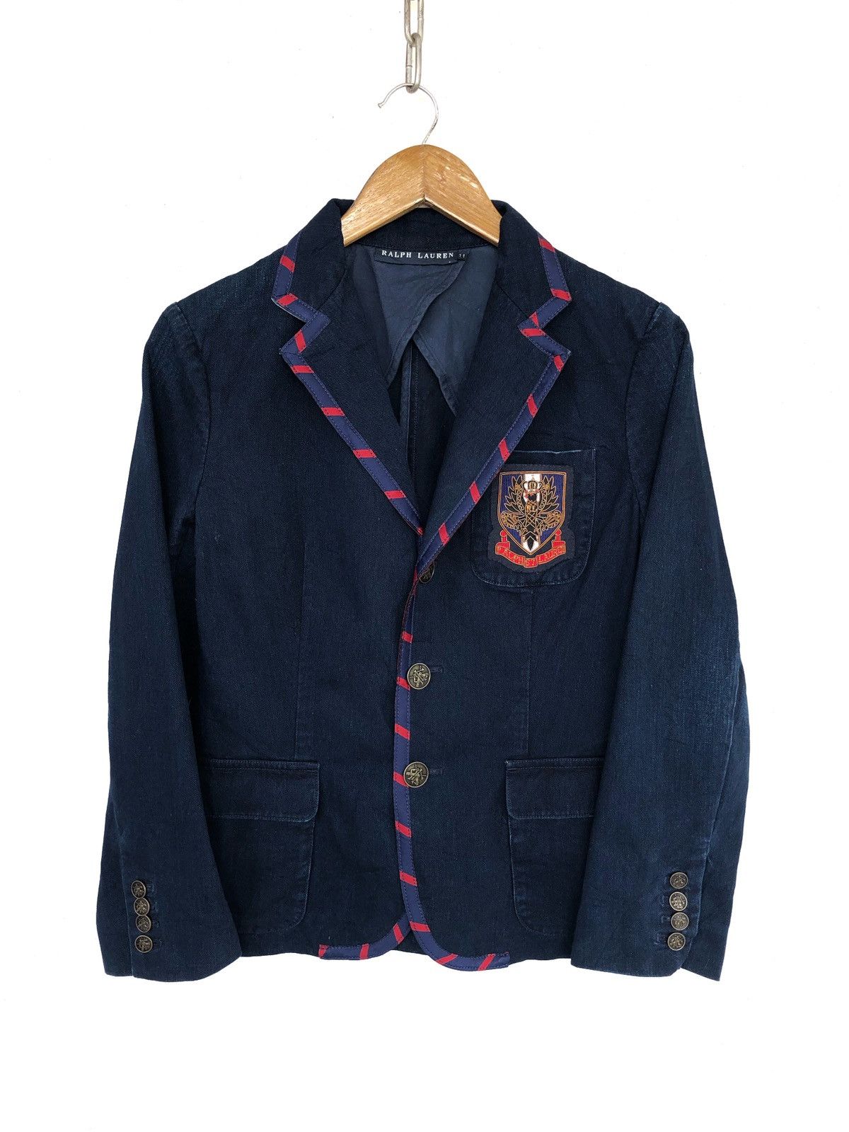Polo Ralph Lauren Ralph Lauren Royal Patch Indigo Denim Coat Jacket Size US XS / EU 42 / 0 - 2 Thumbnail