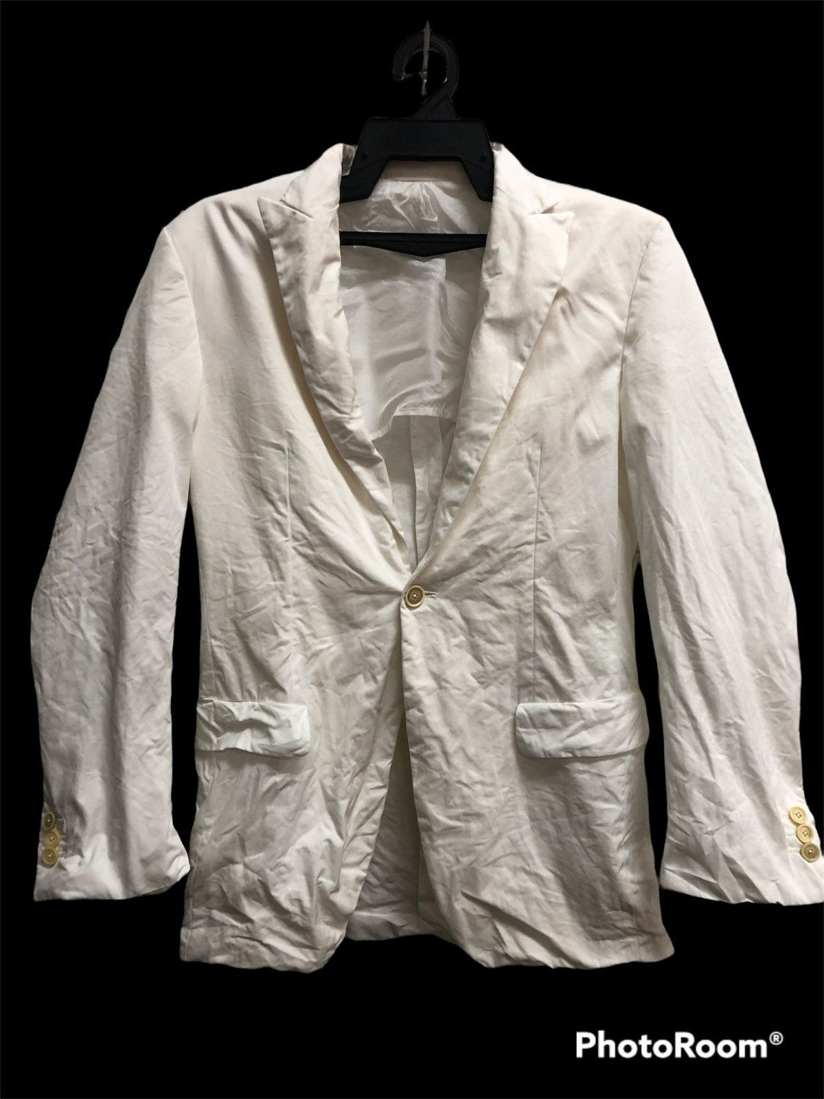 image of Vintage Jil Sander Blazer Coat in White, Men's (Size Small)