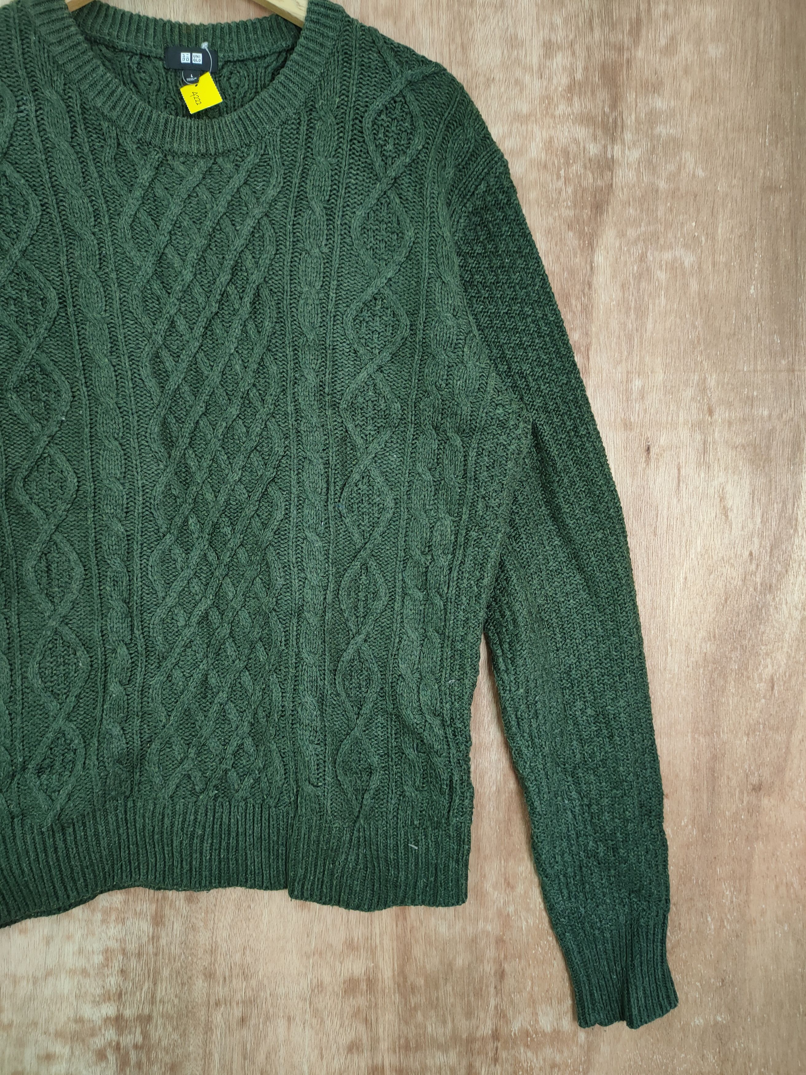 Aran Isles Knitwear Uniqlo cable knitwear japan streetwear vintage #4222 Size US L / EU 52-54 / 3 - 3 Thumbnail