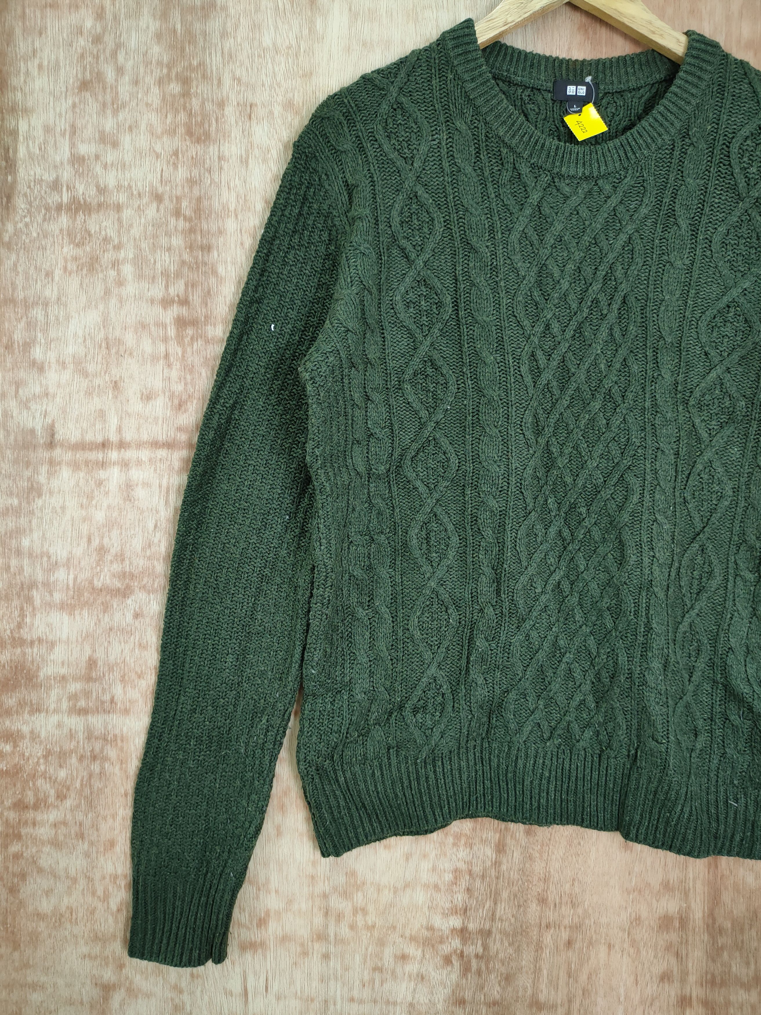 Aran Isles Knitwear Uniqlo cable knitwear japan streetwear vintage #4222 Size US L / EU 52-54 / 3 - 2 Thumbnail