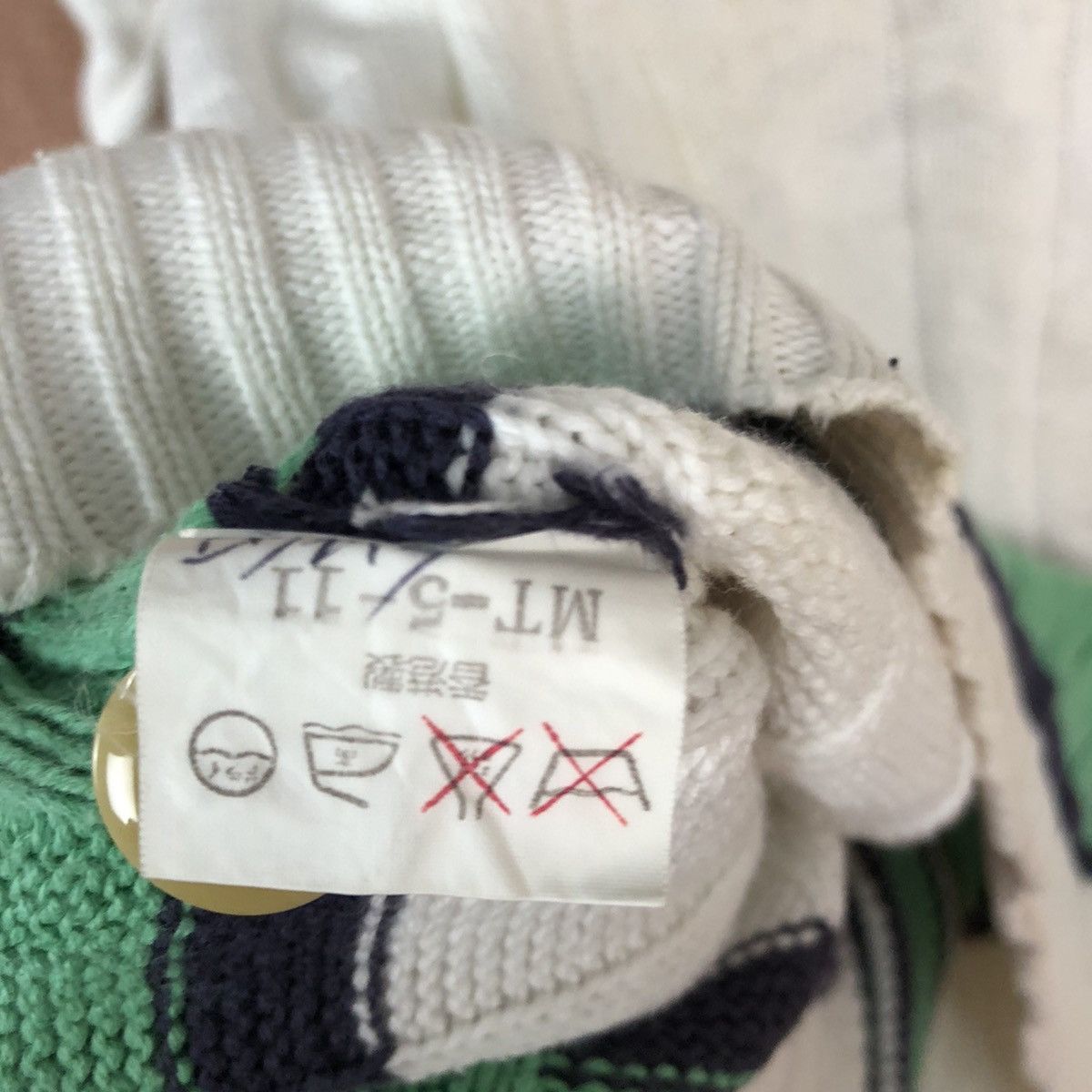 Van DLL Van Jac White Cardigan knitwear #c589 Size US M / EU 48-50 / 2 - 12 Thumbnail