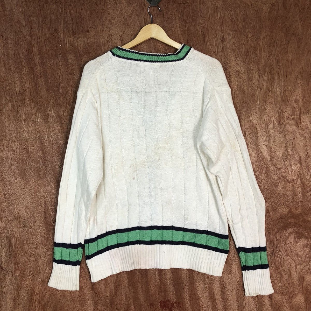 Van DLL Van Jac White Cardigan knitwear #c589 Size US M / EU 48-50 / 2 - 11 Thumbnail