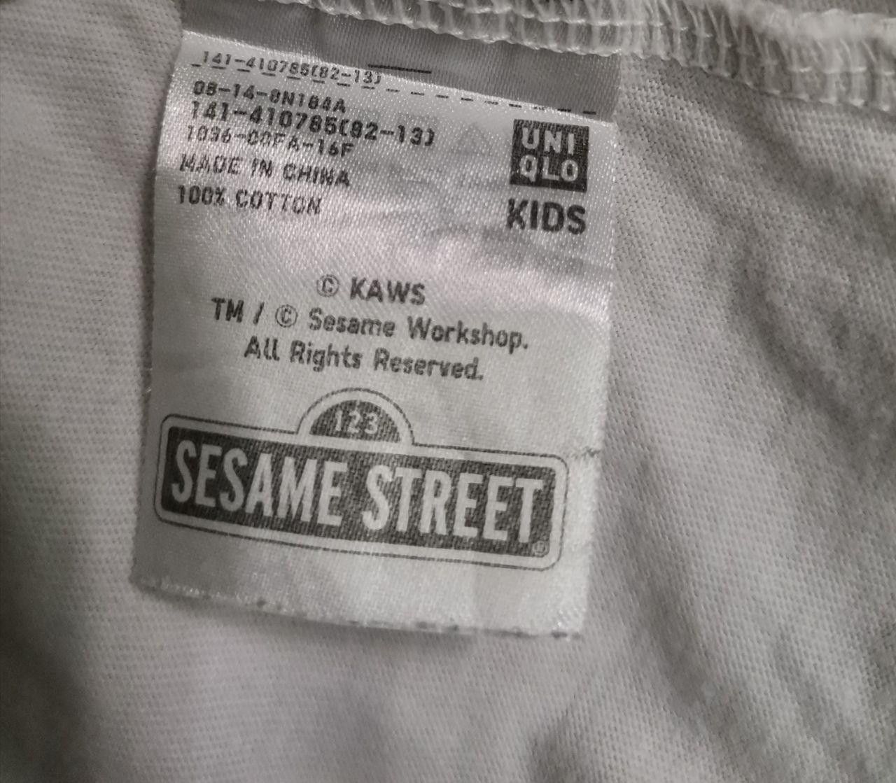 Kaws X Sesame Street Size 150 Tee