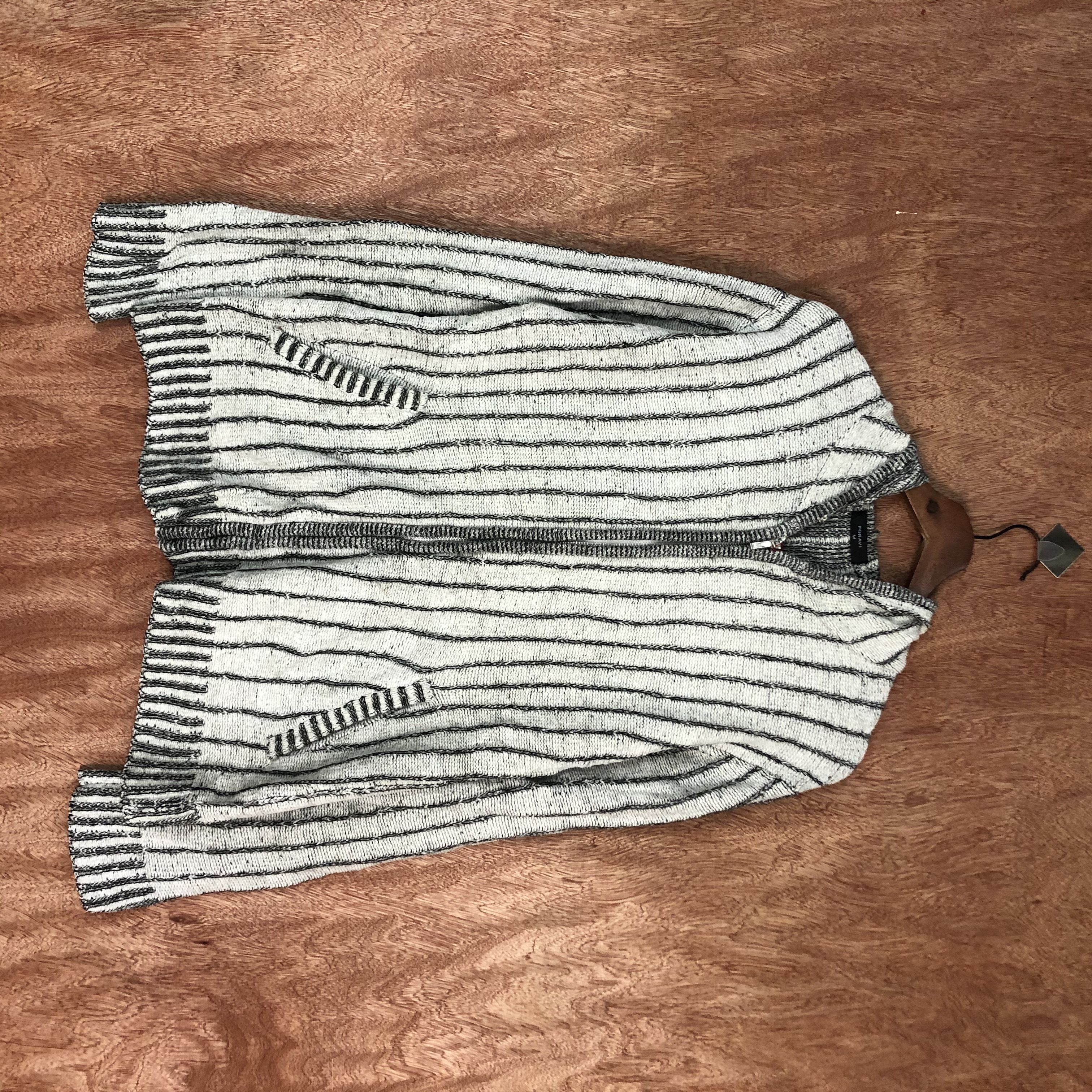 image of Homespun Knitwear Foravi White Zipper Hoodie Knitwear C497, Men's (Size Medium)