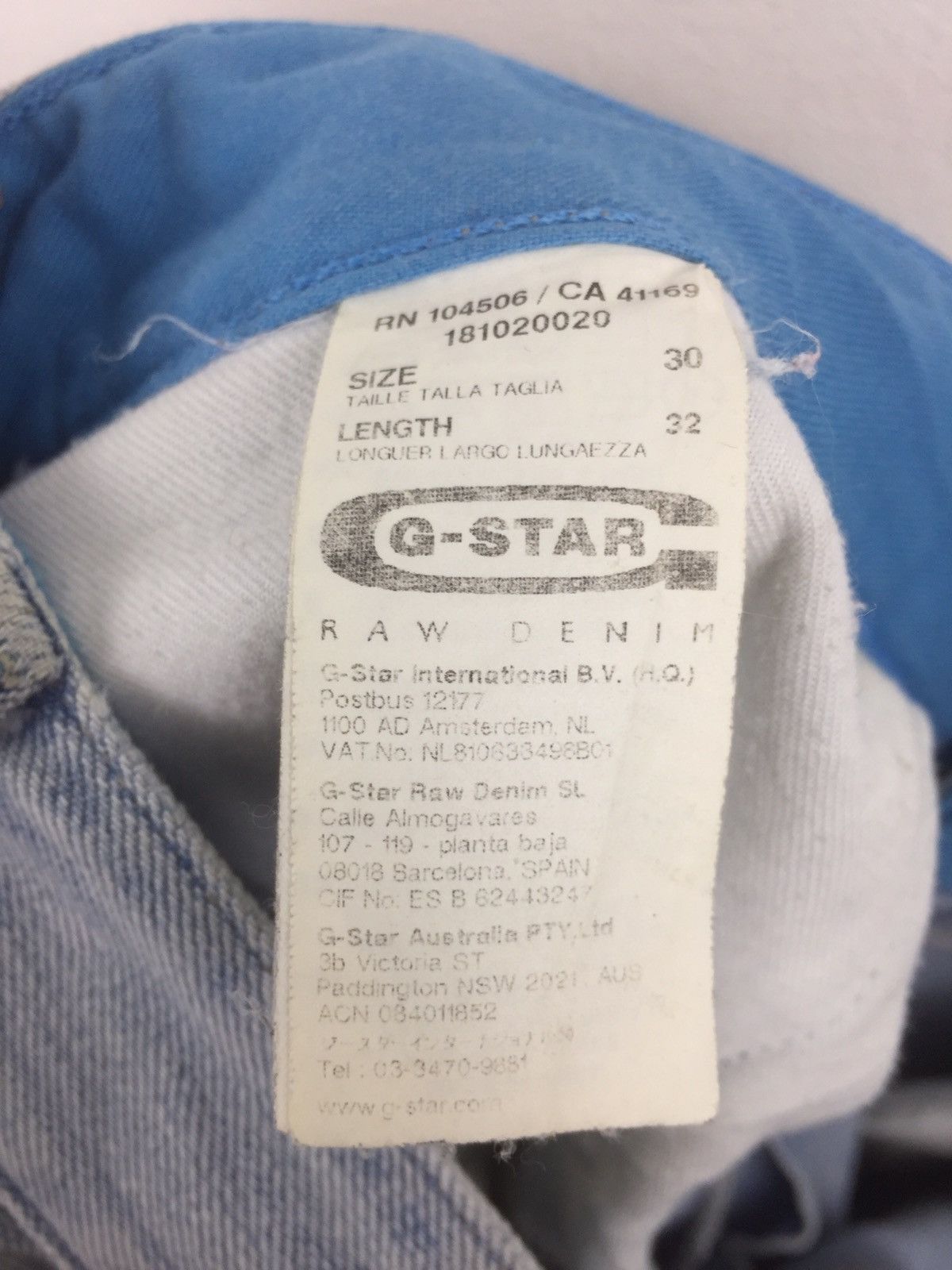 G-Star ✂️mx103✂️G star J cut nice design Size US 33 - 5 Thumbnail