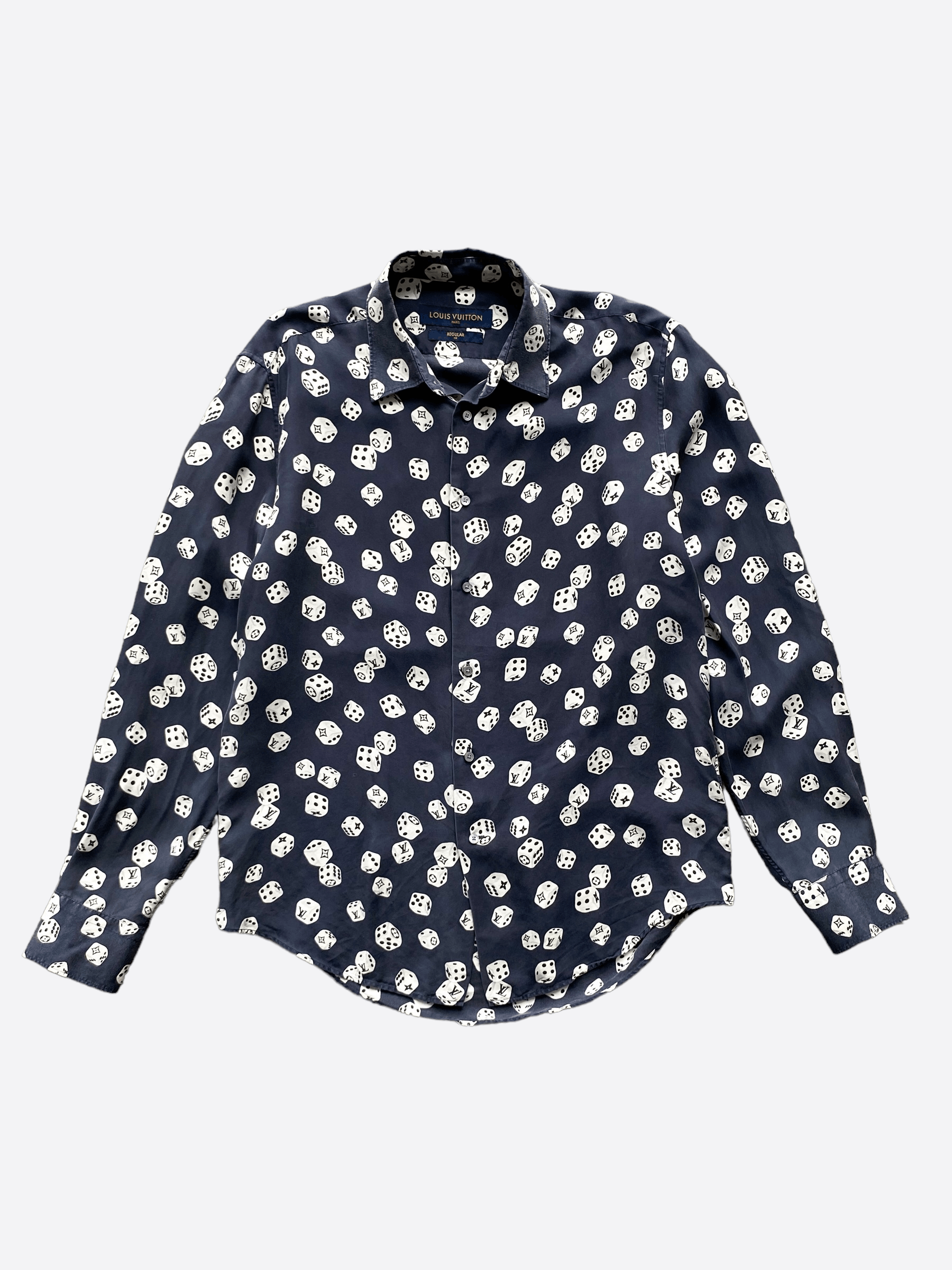 Louis Vuitton Dice Monogram Silk Button Up Shirt Size US M / EU 48-50 / 2 - 1 Thumbnail