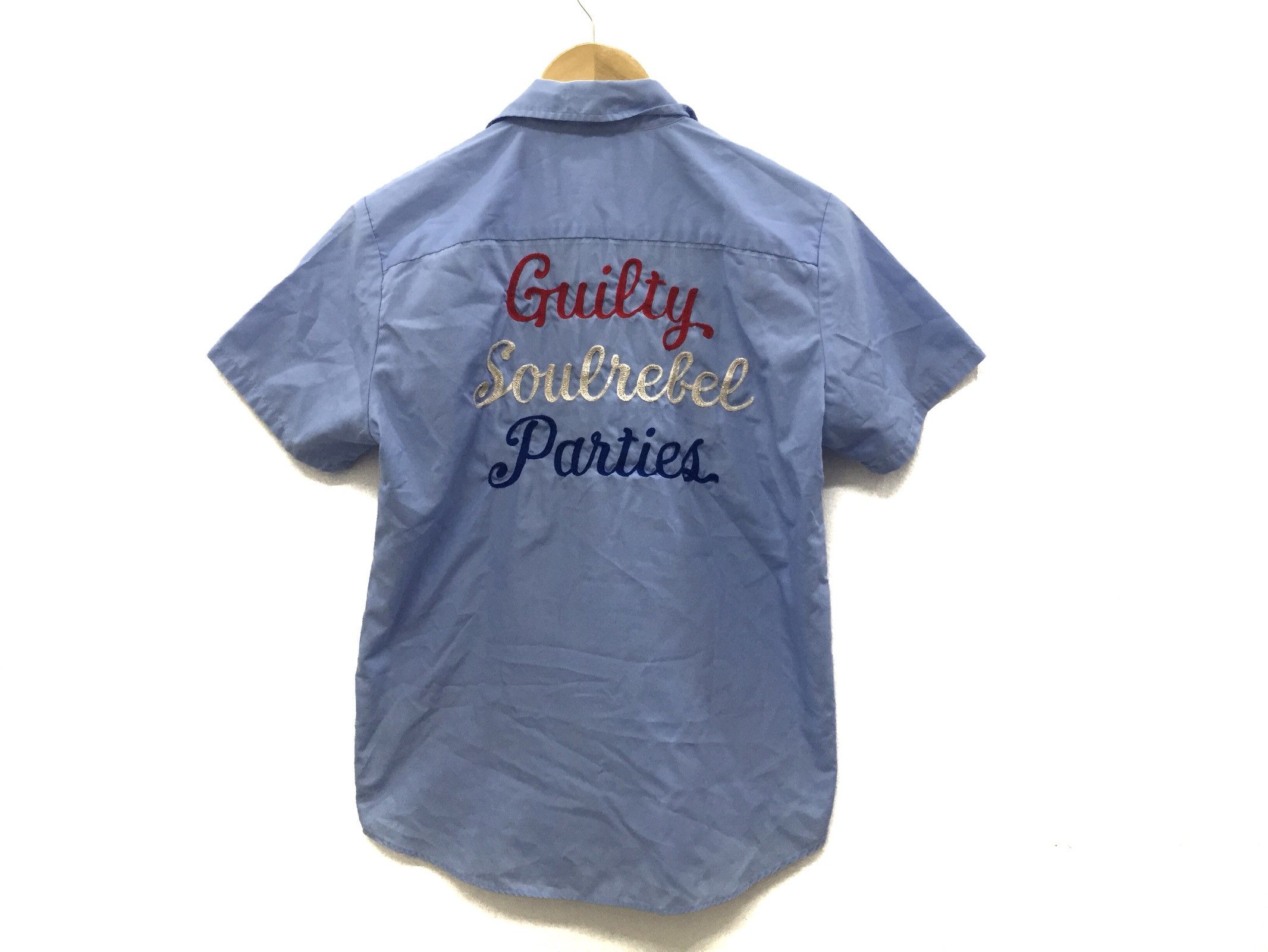 Wacko Maria Embroidered Guilty Parties Chain stitch shirt Size US S / EU 44-46 / 1 - 2 Thumbnail