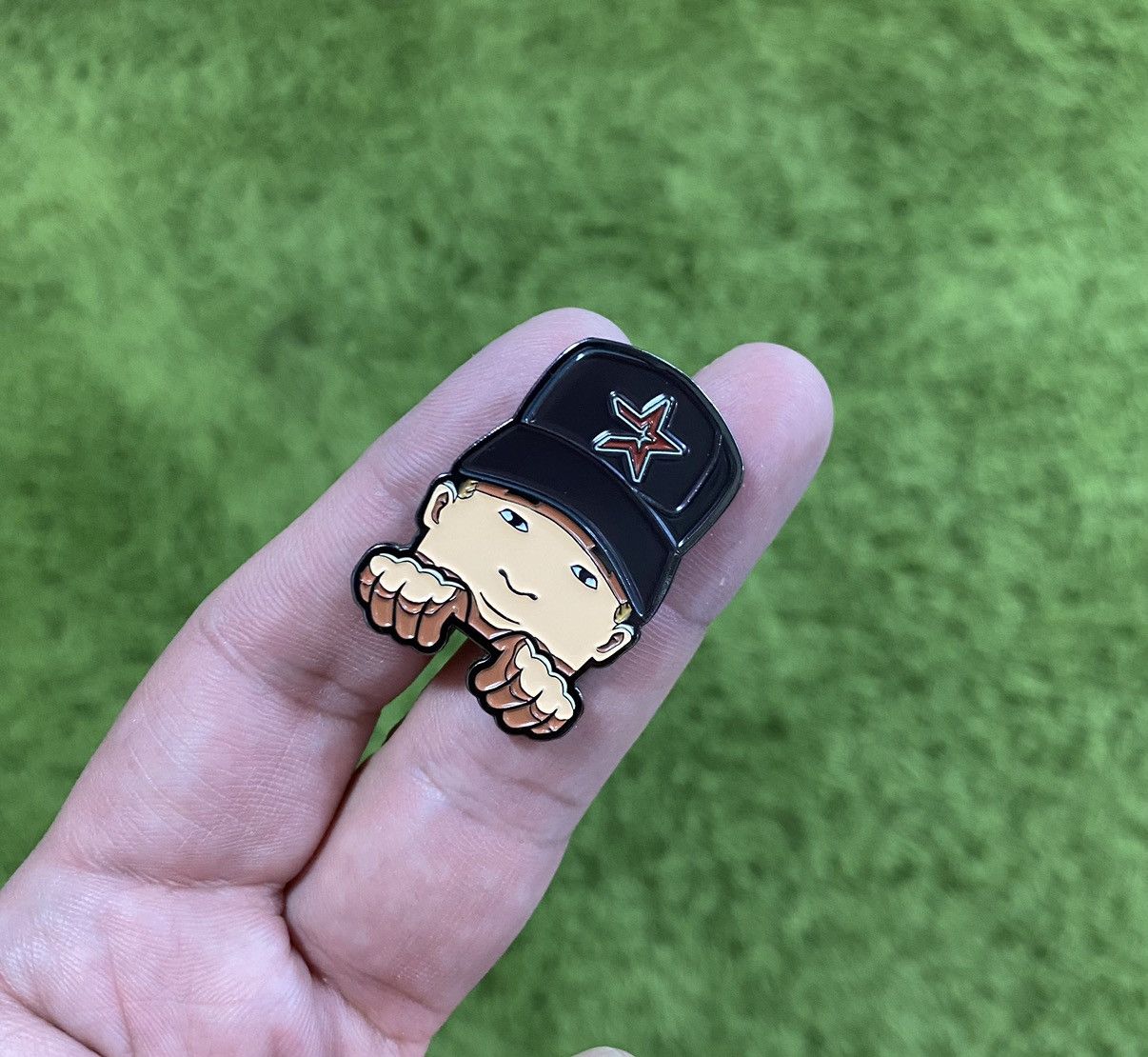 Hat Club × MyFitteds × New Era Houston Astros Bobby Hill King of the Hill Fitted Hat Pin Size ONE SIZE - 1 Preview