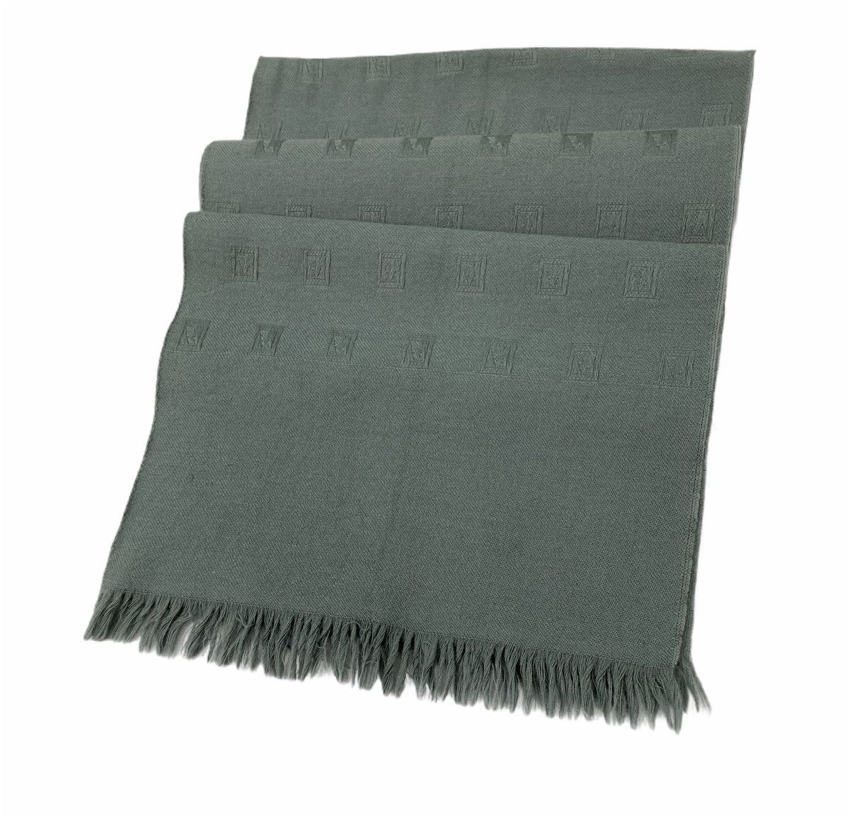 Japanese Brand Rare Monogram Scarf as Louis Vuitton LV Fendi Zucca Muffler Size ONE SIZE - 5 Thumbnail