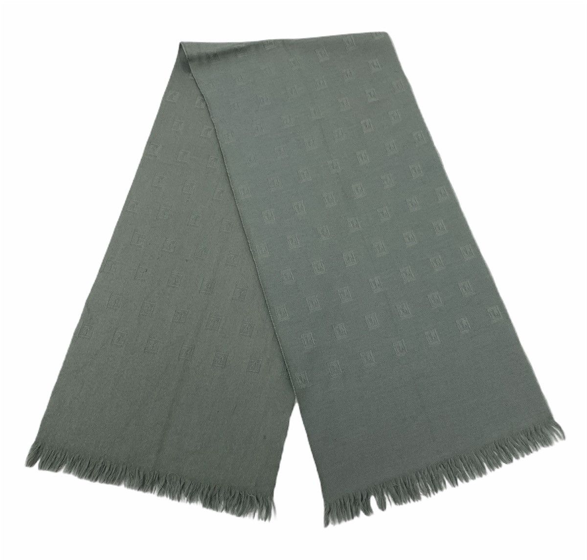 Japanese Brand Rare Monogram Scarf as Louis Vuitton LV Fendi Zucca Muffler Size ONE SIZE - 3 Thumbnail