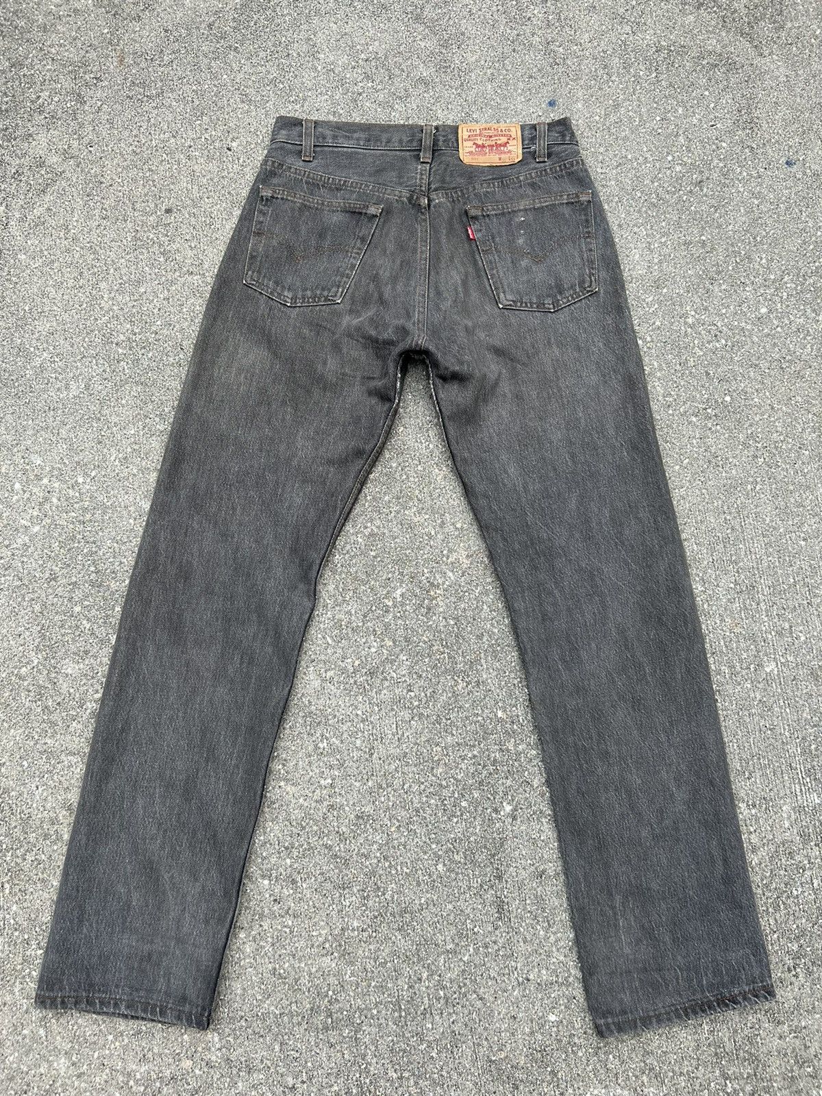 Levi's Vintage 80s Levi’s 501 Usa 🇺🇸 Faded Black Denim Jeans Size US 31 - 5 Thumbnail