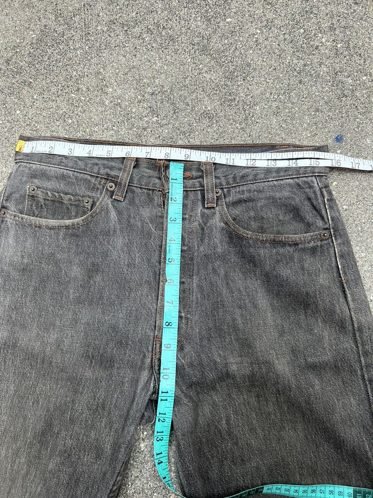 Levi's Vintage 80s Levi’s 501 Usa 🇺🇸 Faded Black Denim Jeans Size US 31 - 2 Thumbnail