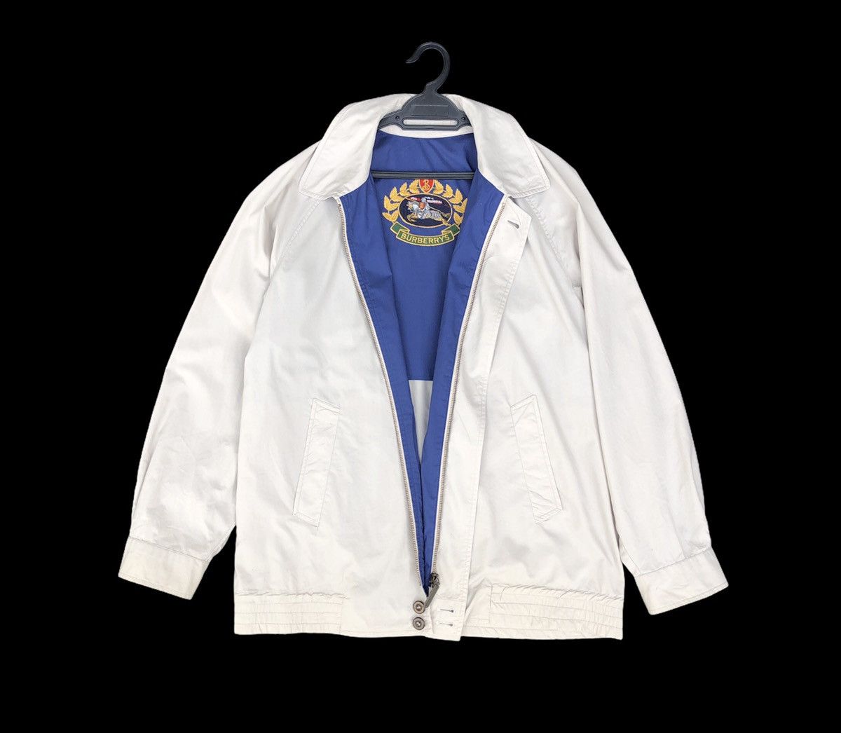 image of Vintage Burberrys Prorsum Embroidery Big Logo Jacket in Cream, Men's (Size Large)