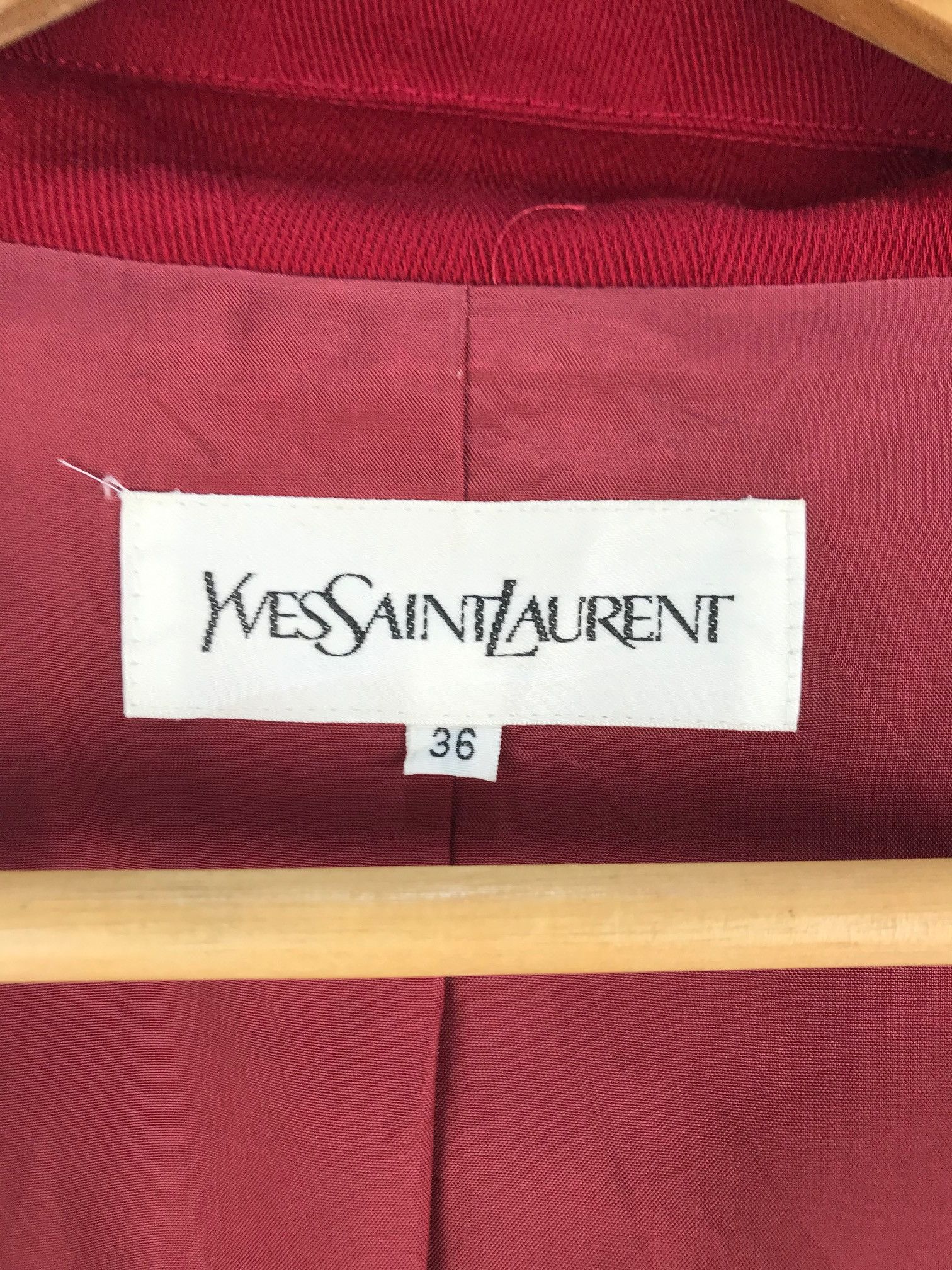 Yves Saint Laurent Vintage Yves Saint Lauren Wool Jacket Size US S / EU 44-46 / 1 - 7 Thumbnail