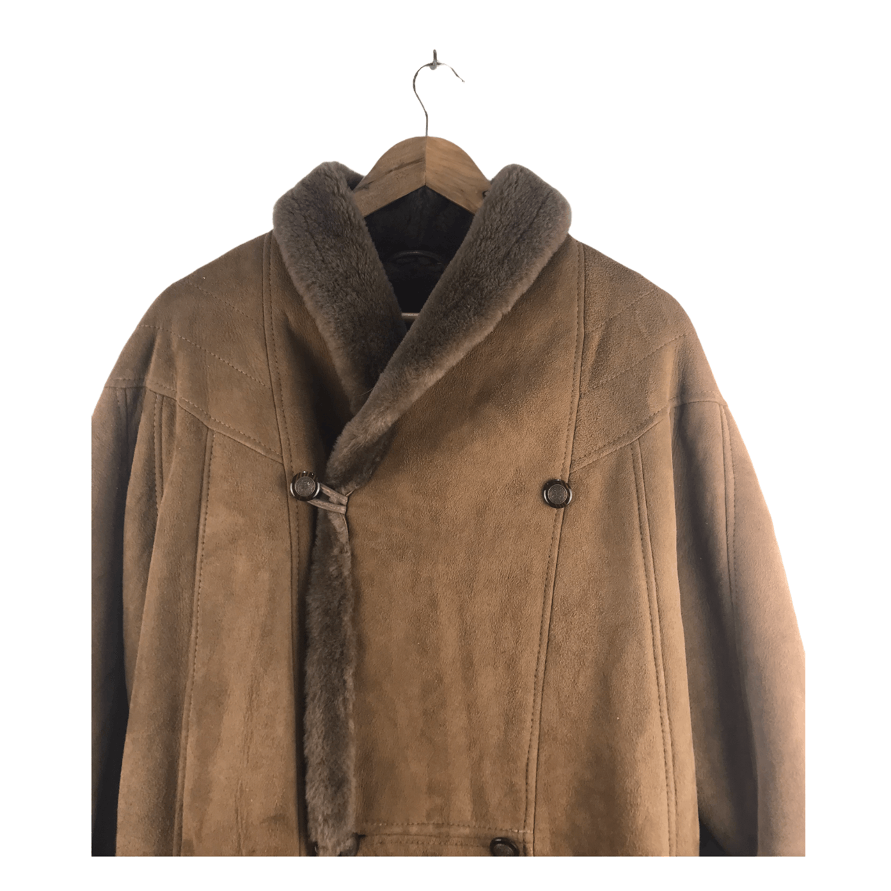Other Vintage Down Under International Sheepskin Leather Jacket Size US L / EU 52-54 / 3 - 4 Thumbnail