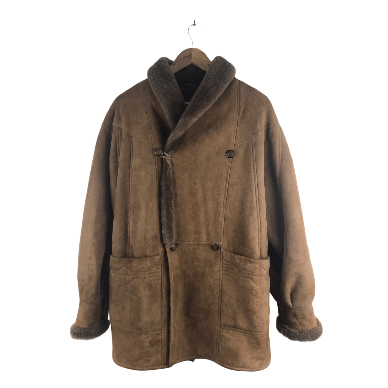Other Vintage Down Under International Sheepskin Leather Jacket Size US L / EU 52-54 / 3 - 1 Thumbnail