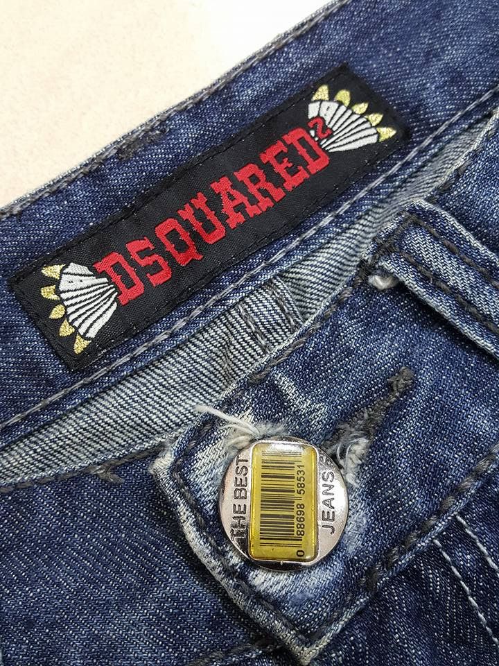 Dsquared2 DSQUARED2 Embroided Patch Denim Jeans Pant Size US 31 - 12 Thumbnail