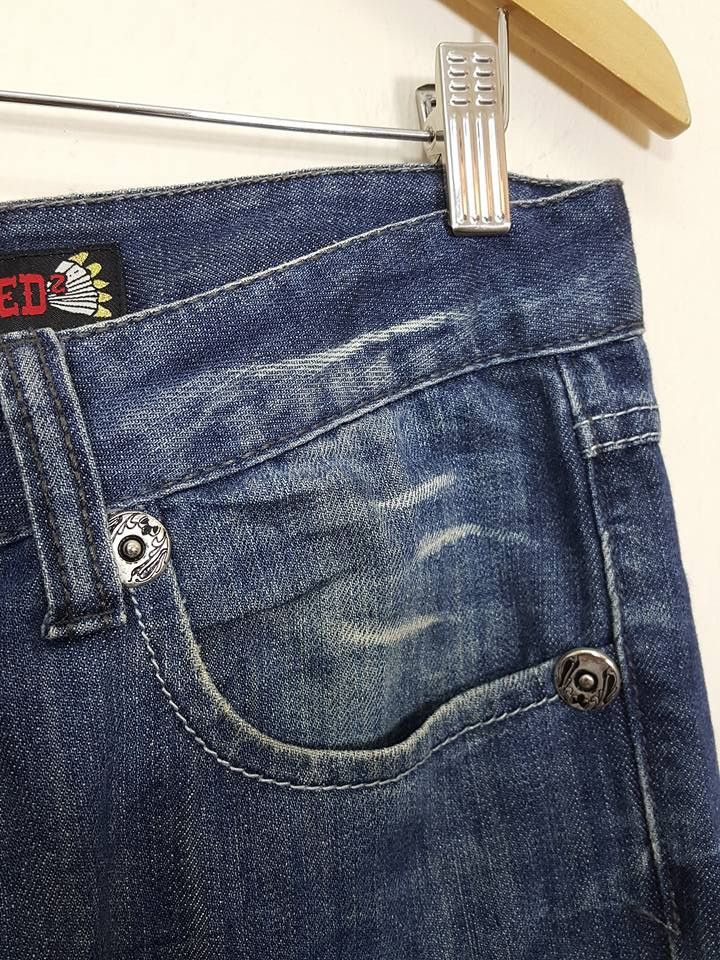 Dsquared2 DSQUARED2 Embroided Patch Denim Jeans Pant Size US 31 - 11 Thumbnail