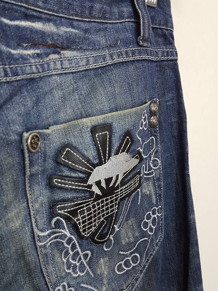 Dsquared2 DSQUARED2 Embroided Patch Denim Jeans Pant Size US 31 - 8 Thumbnail