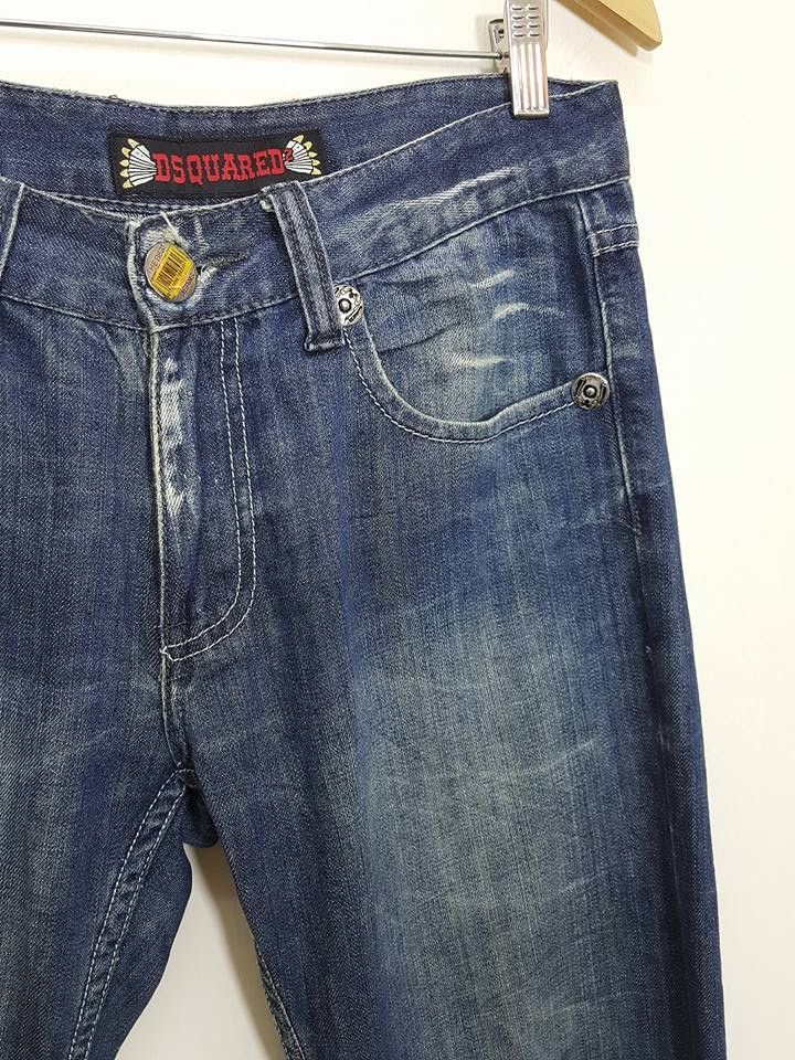Dsquared2 DSQUARED2 Embroided Patch Denim Jeans Pant Size US 31 - 5 Thumbnail