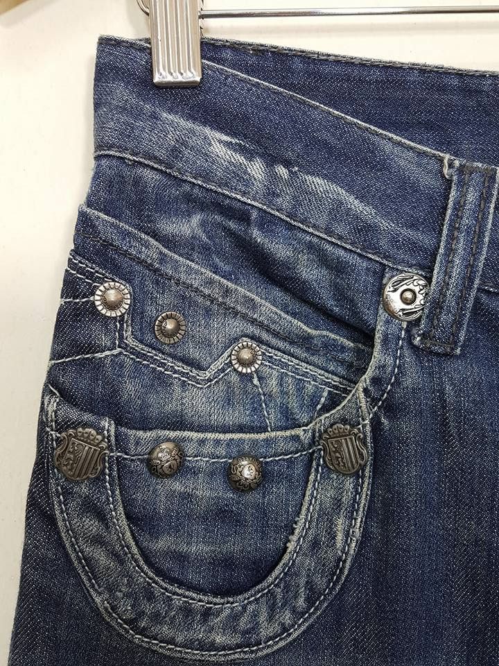Dsquared2 DSQUARED2 Embroided Patch Denim Jeans Pant Size US 31 - 10 Thumbnail