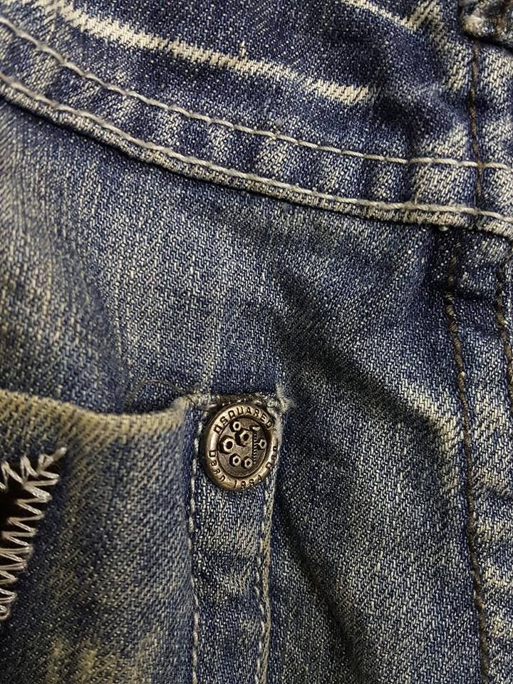 Dsquared2 DSQUARED2 Embroided Patch Denim Jeans Pant Size US 31 - 20 Thumbnail