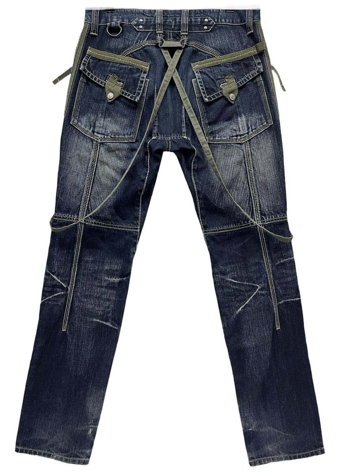 PPFM × Seditionaries 🔥PPFM Distressed Punk Custom Performance Bondage Suspender Size US 31 - 2 Thumbnail