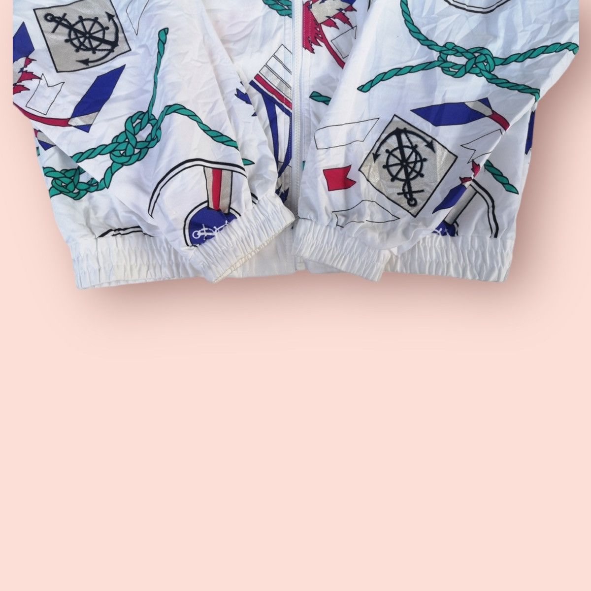 Japanese Brand × Vintage VINTAGE YONEX JAPAN SEA GAMES FULLPRINTED JACKET Size L / US 10 / IT 46 - 22 Thumbnail