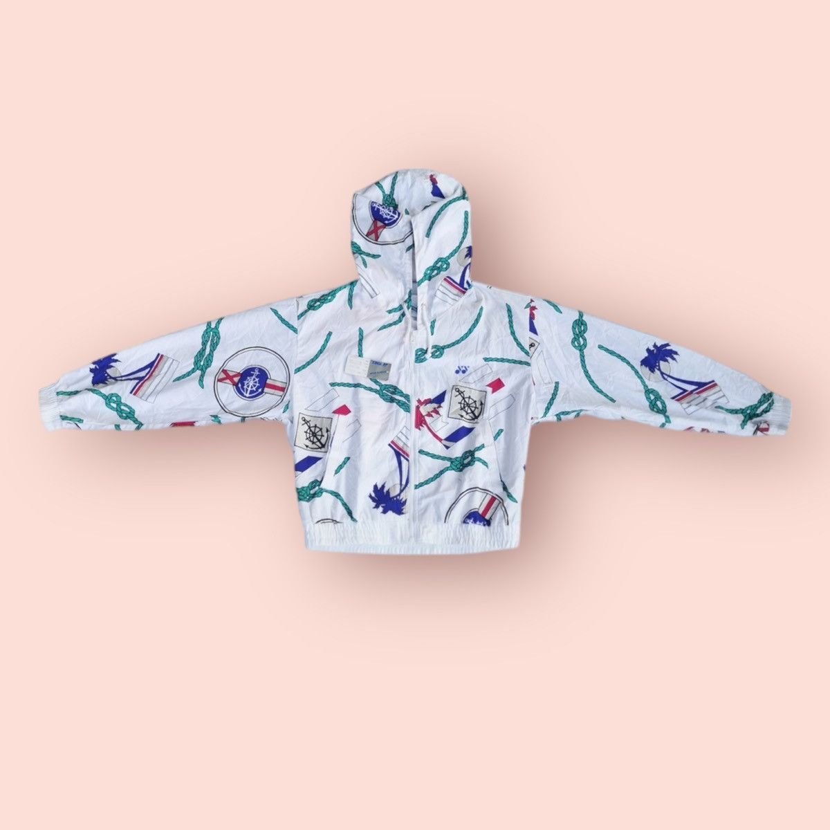 Japanese Brand × Vintage VINTAGE YONEX JAPAN SEA GAMES FULLPRINTED JACKET Size L / US 10 / IT 46 - 16 Thumbnail