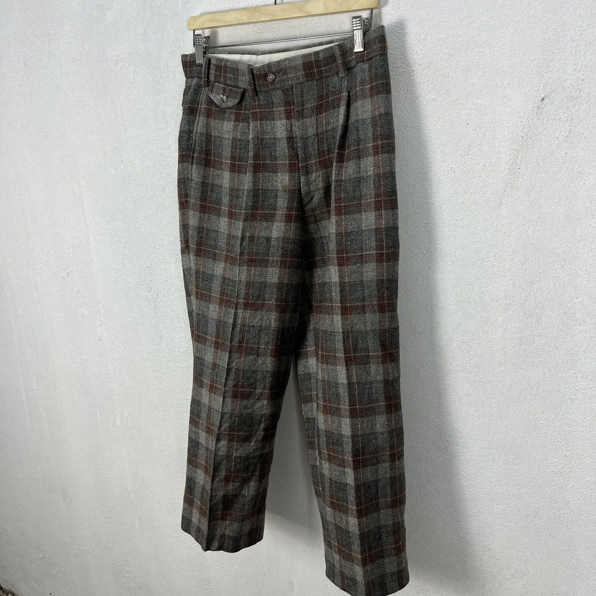 Japanese Brand VINTAGE HERRITAGE GOLF CLASSIC PANTS TARTAN DESIGN Size US 32 / EU 48 - 2 Thumbnail