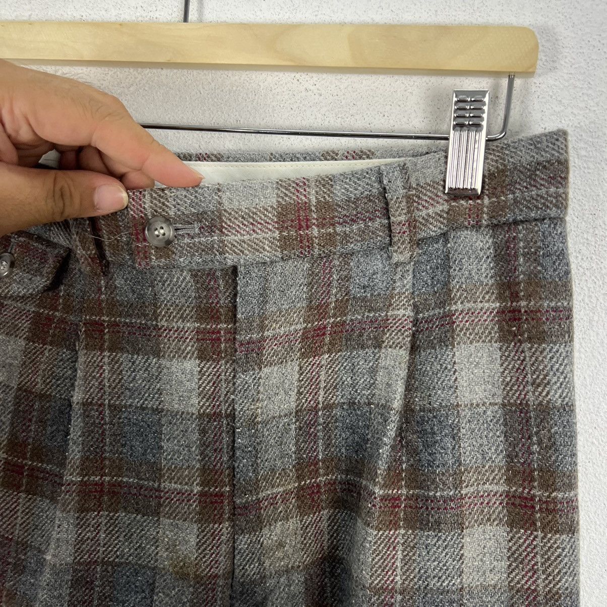 Japanese Brand VINTAGE HERRITAGE GOLF CLASSIC PANTS TARTAN DESIGN Size US 32 / EU 48 - 6 Thumbnail