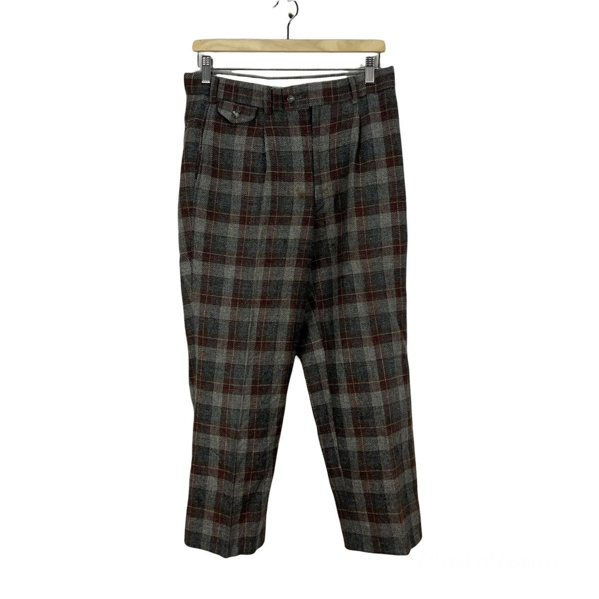 Japanese Brand VINTAGE HERRITAGE GOLF CLASSIC PANTS TARTAN DESIGN Size US 32 / EU 48 - 1 Thumbnail