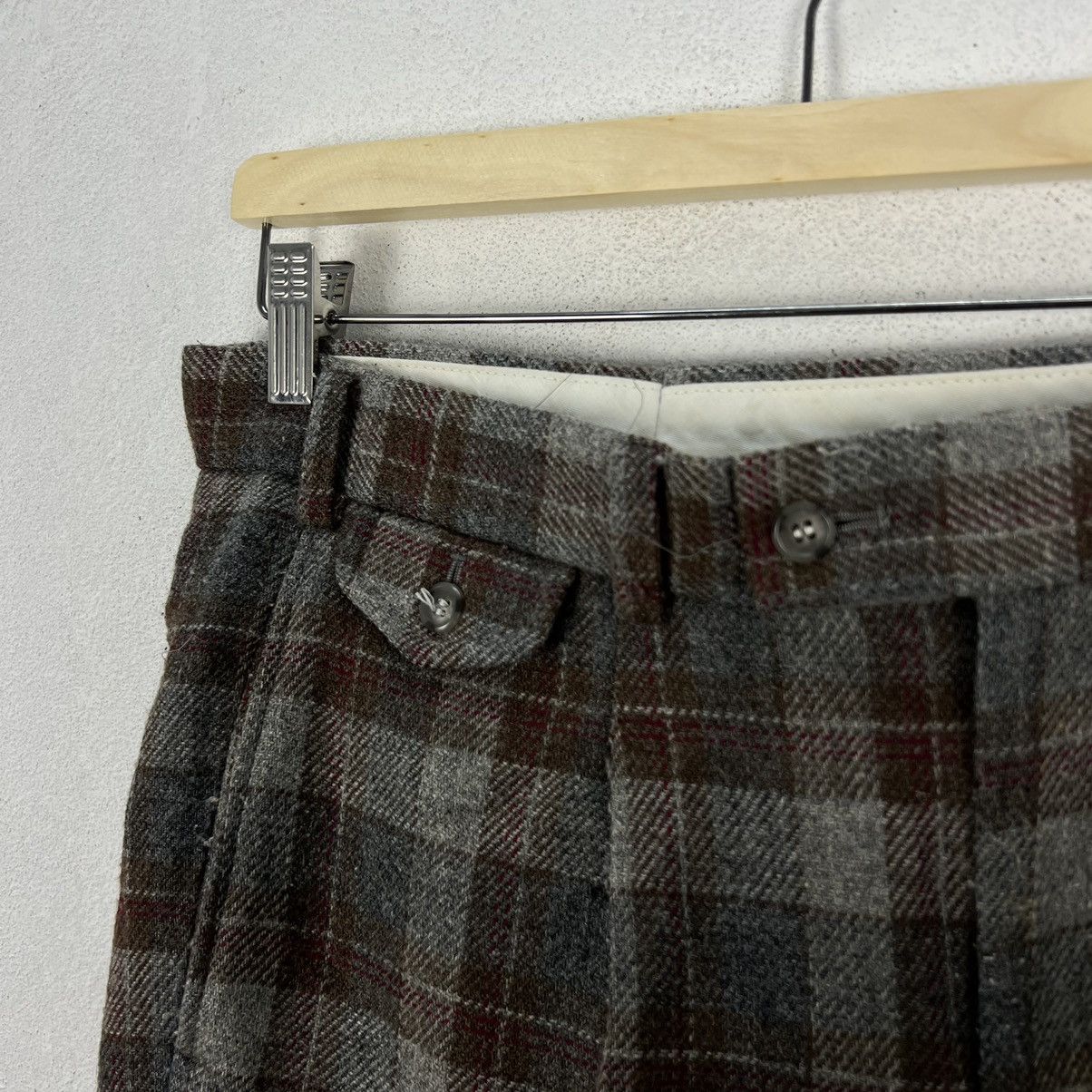 Japanese Brand VINTAGE HERRITAGE GOLF CLASSIC PANTS TARTAN DESIGN Size US 32 / EU 48 - 4 Thumbnail