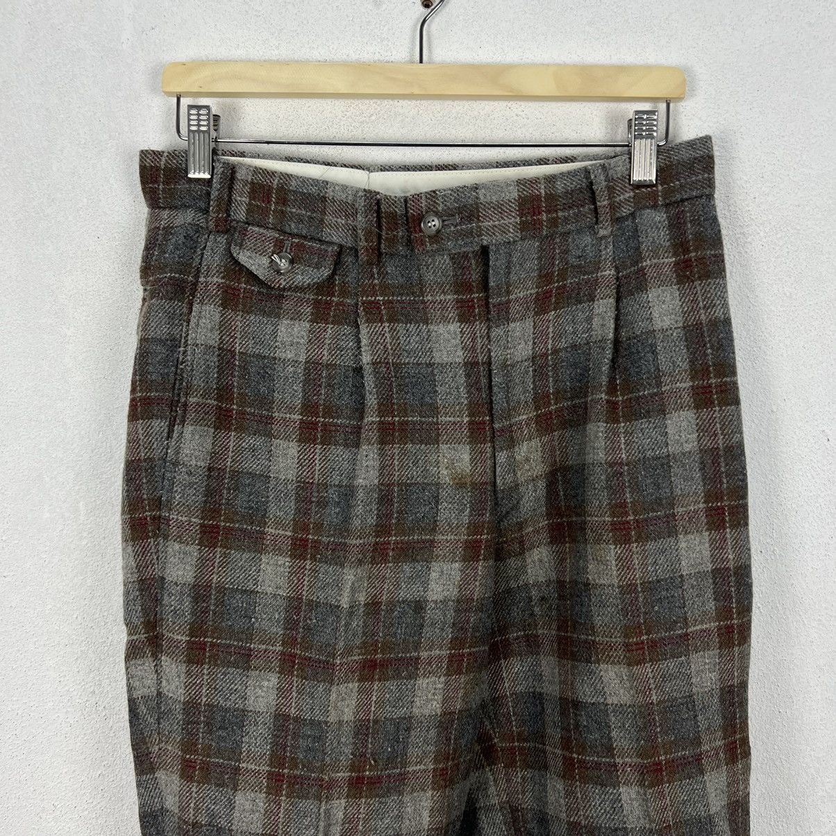 Japanese Brand VINTAGE HERRITAGE GOLF CLASSIC PANTS TARTAN DESIGN Size US 32 / EU 48 - 3 Thumbnail